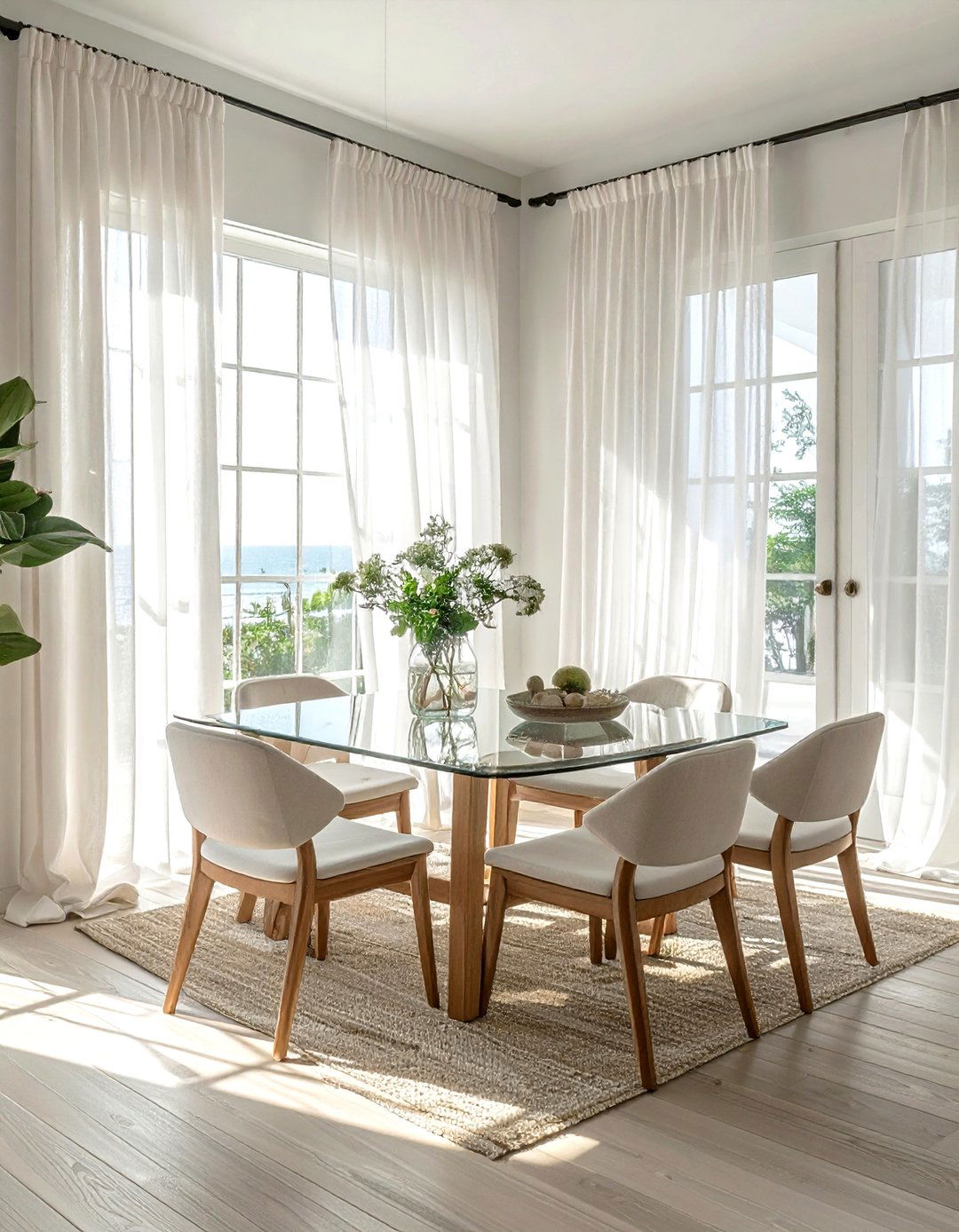 Sheer Linen Curtains Dining Room - 30 linen curtain dining room ideas