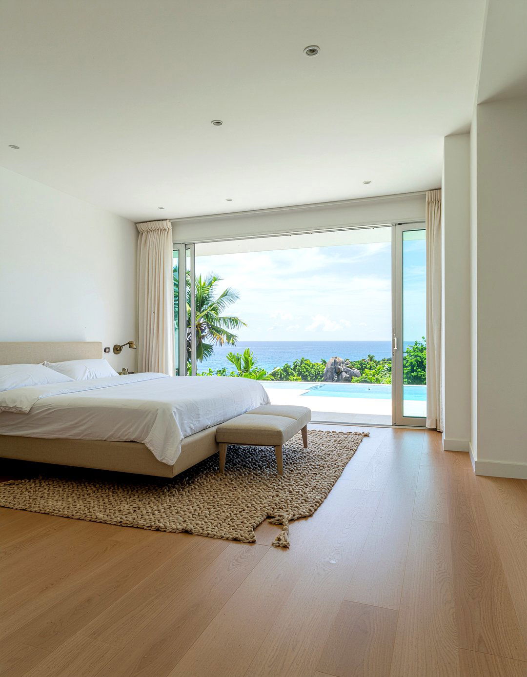 Sheer Linen Door Drape - 30 bedroom door curtains