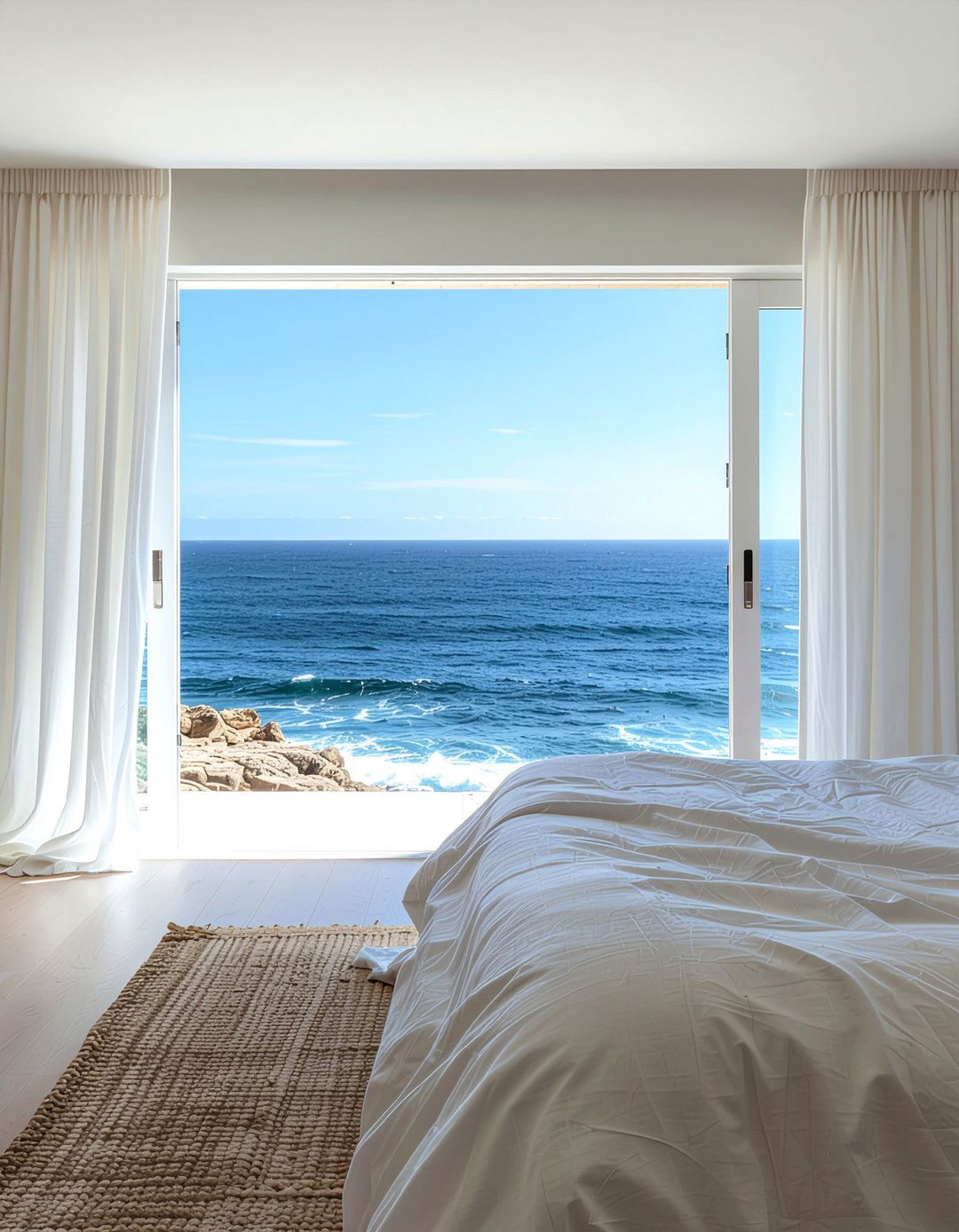 Sheer White Curtains Bedroom - 30 beach house bedroom ideas