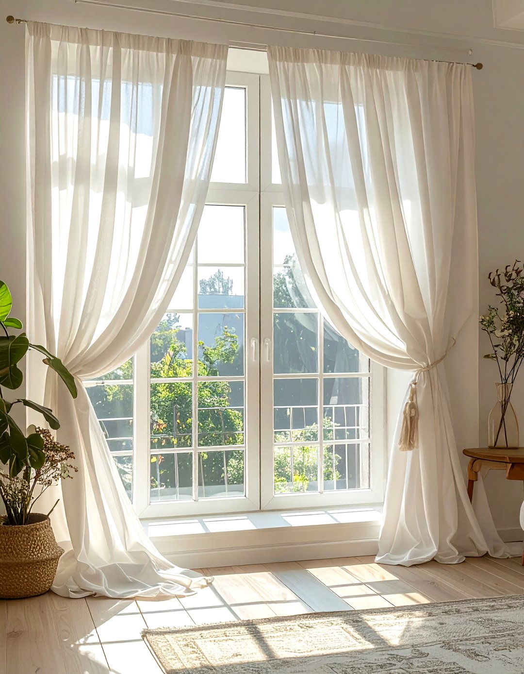 Sheer Window Curtain - 30 home decorating ideas