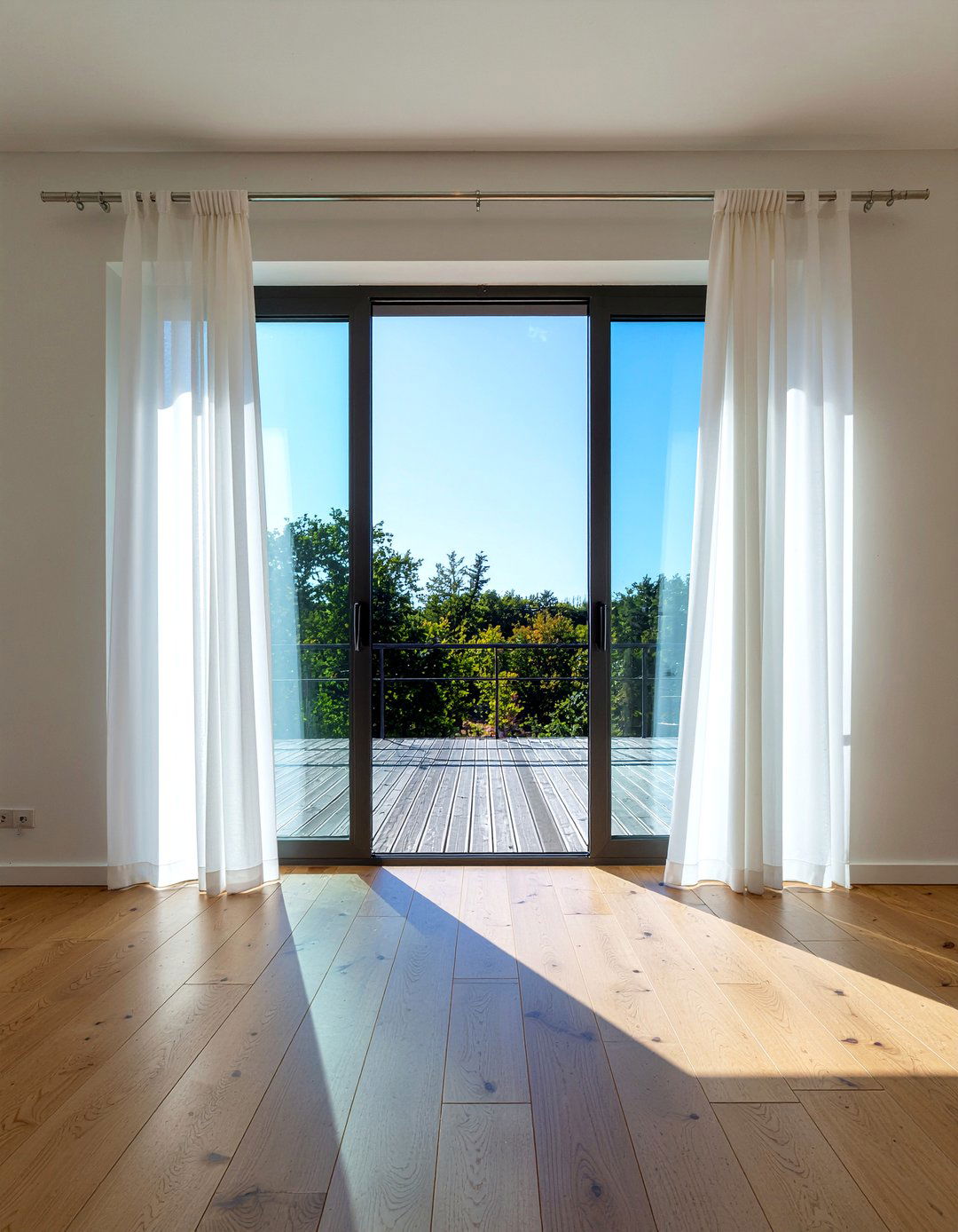 Sheer Window Curtains - 30 living room refresh ideas