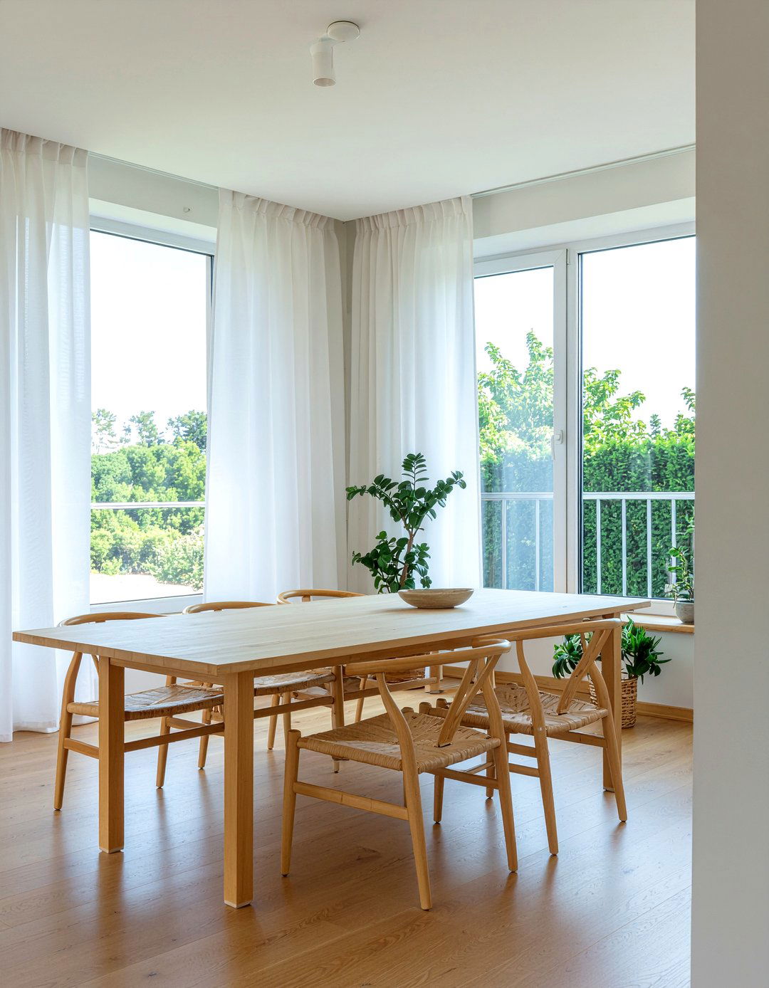 Sheer Window Treatments - 30 dining room intimate gathering ideas