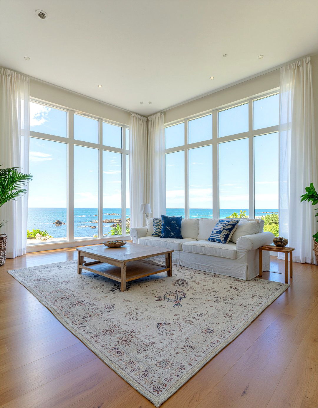 Sheer curtain living room - 30 sanctuary living room ideas