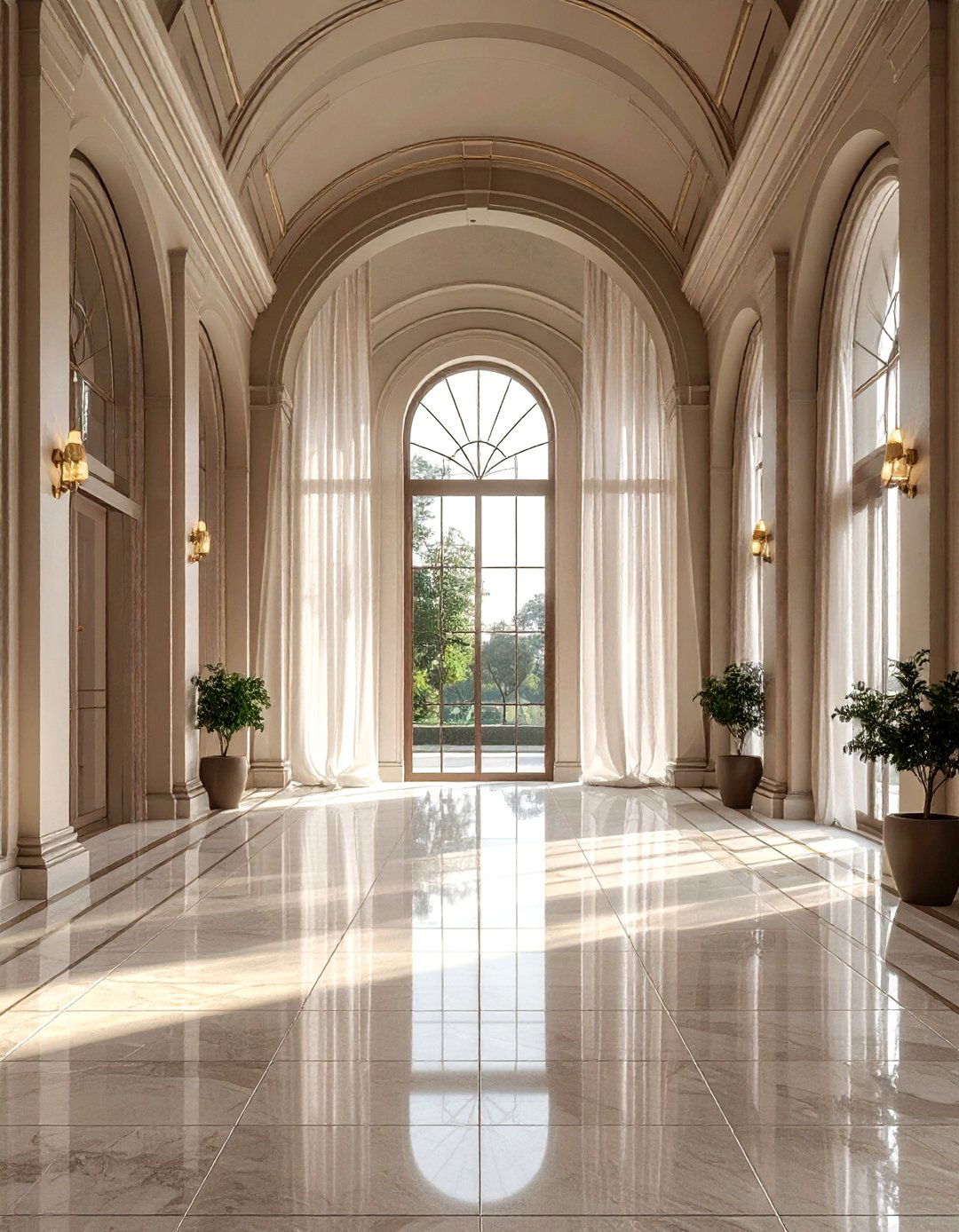 Sheer curtains for arched windows - 30 sheer curtain ideas