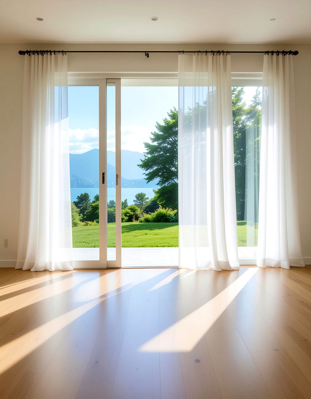 Sheer curtains living room - 30 relaxation living room ideas