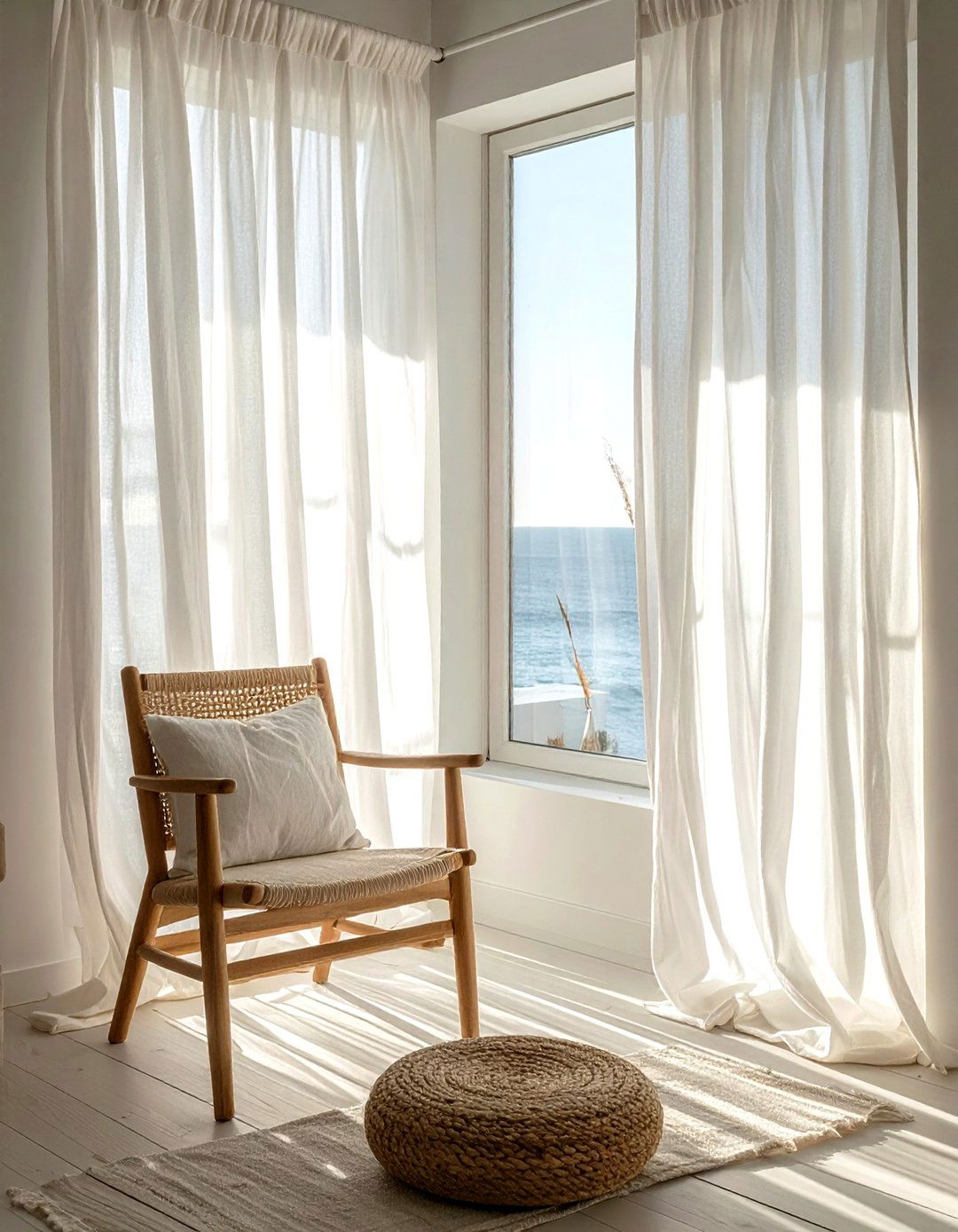 Sheer linen curtains - 30 cozy decor ideas