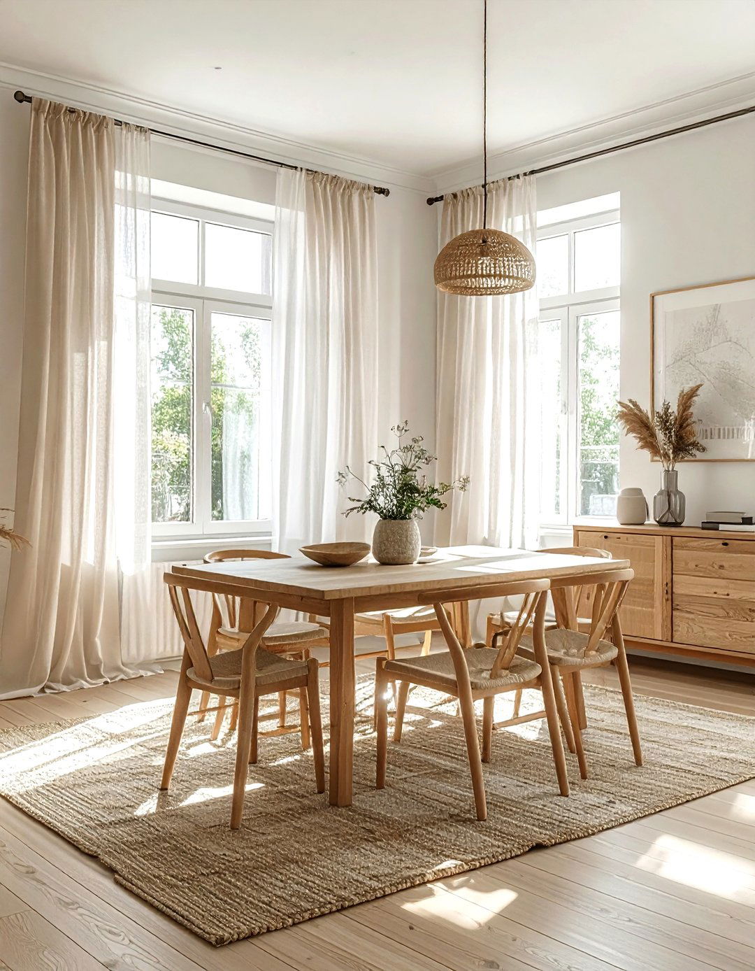 Sheer linen curtains - 30 living room curtain ideas