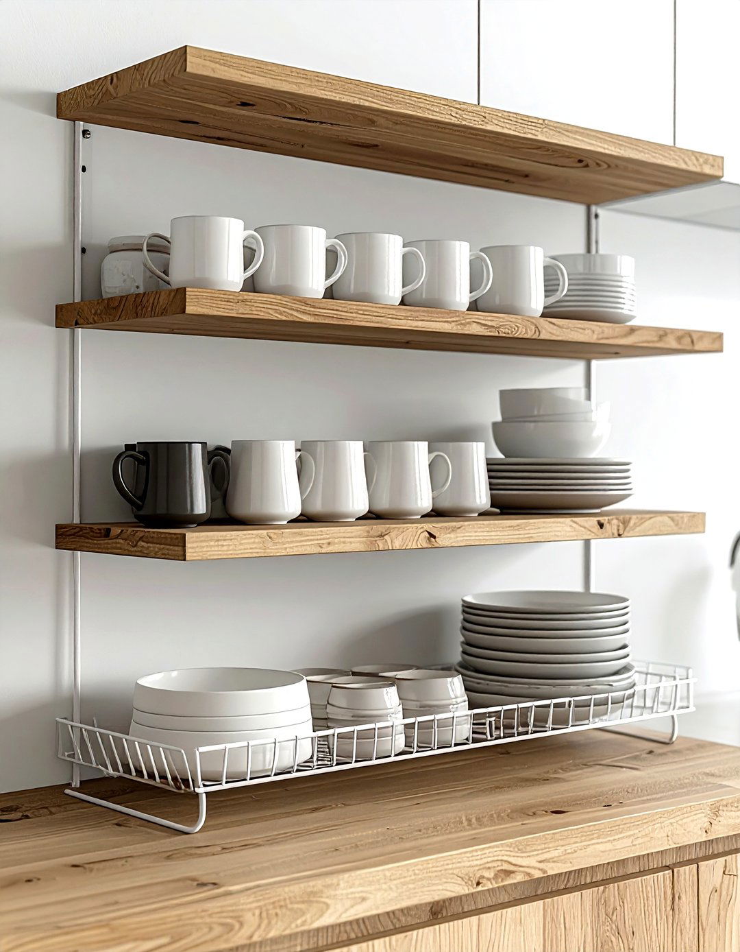 Shelf Riser For Extra Storage - 30 kitchen organization hacks