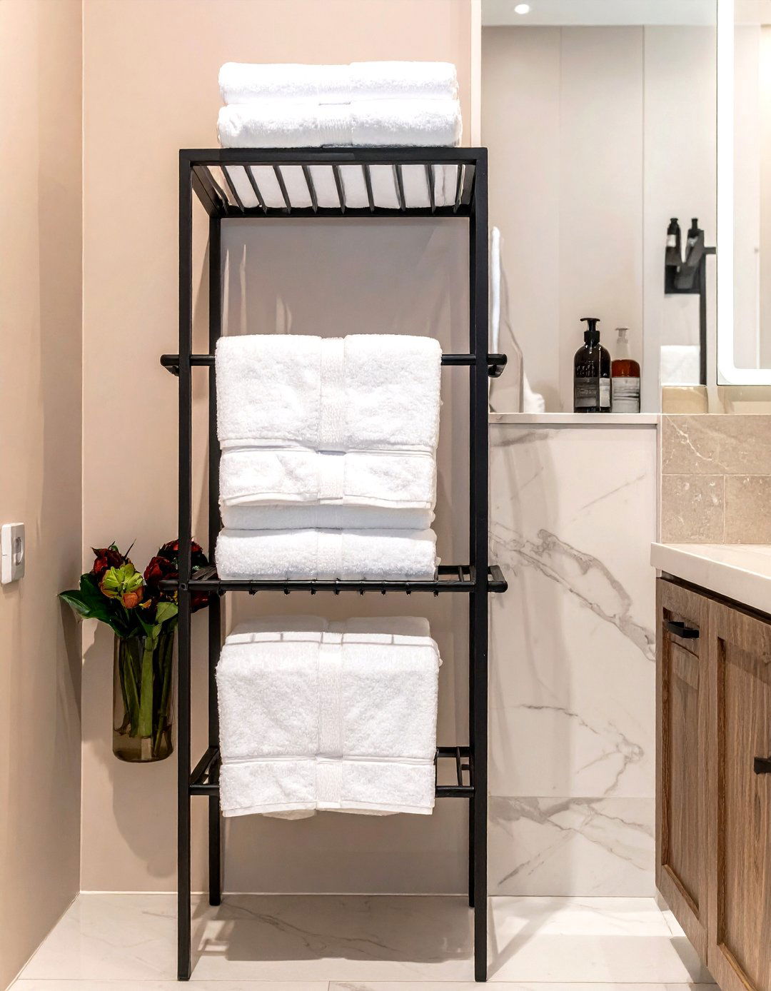 Shelf towel warmer - 30 towel warmer ideas