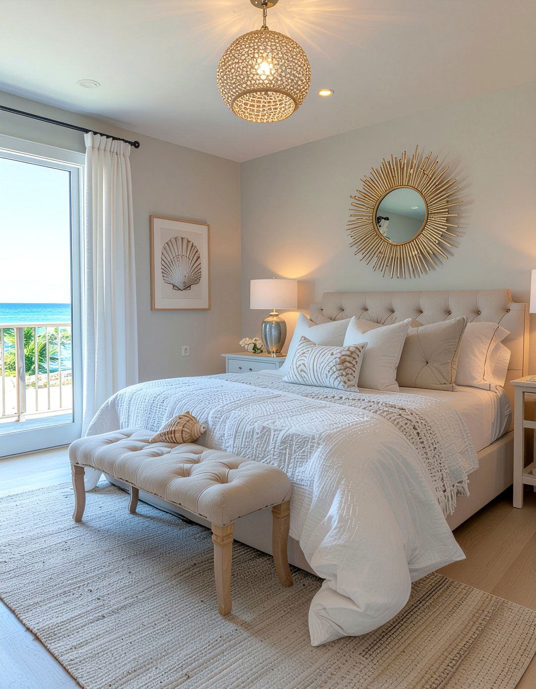 Shell Decor Bedroom - 30 beach house bedroom ideas