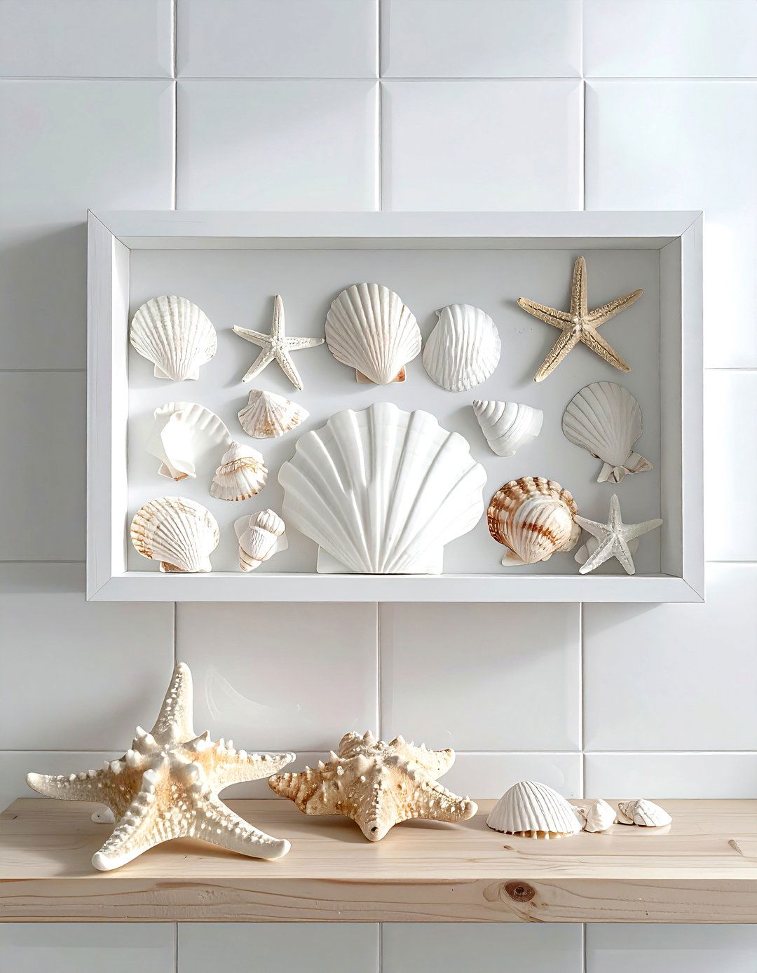 Shell Shadow Box - 30 nautical decor ideas