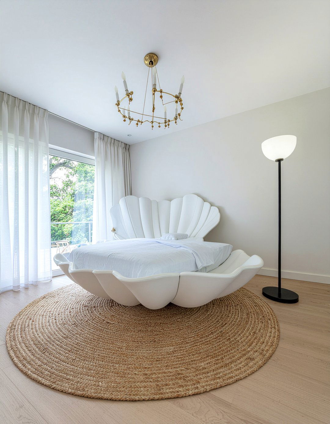 Shell shaped bed - 30 underwater bedroom ideas