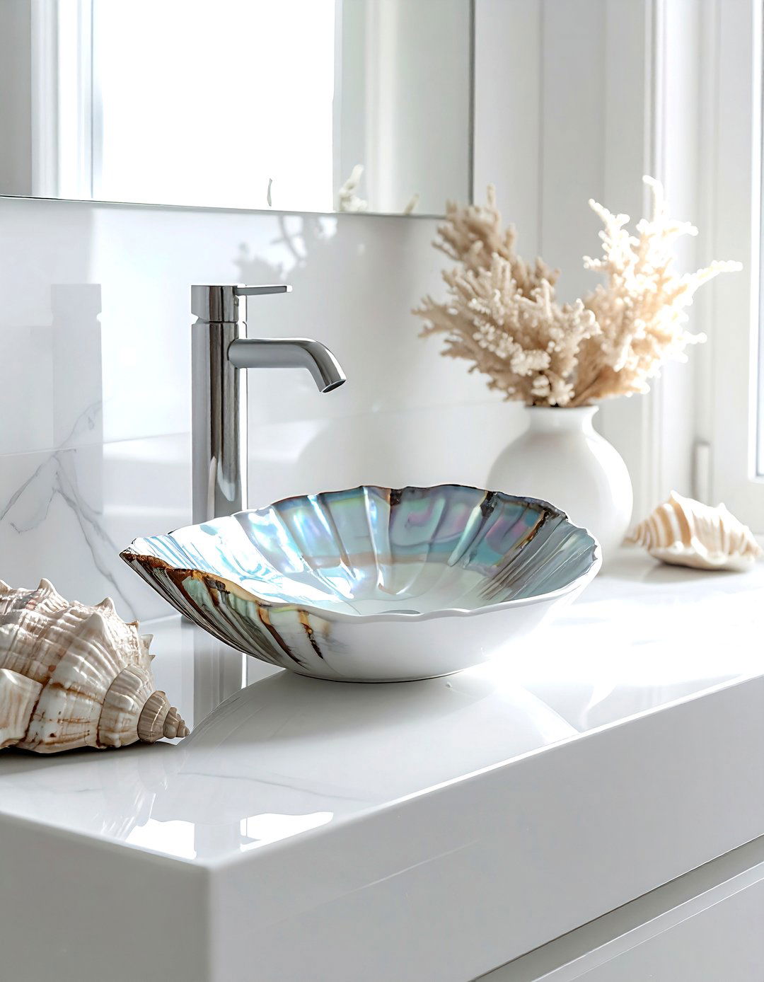 Shell soap dish - 30 shell decor ideas