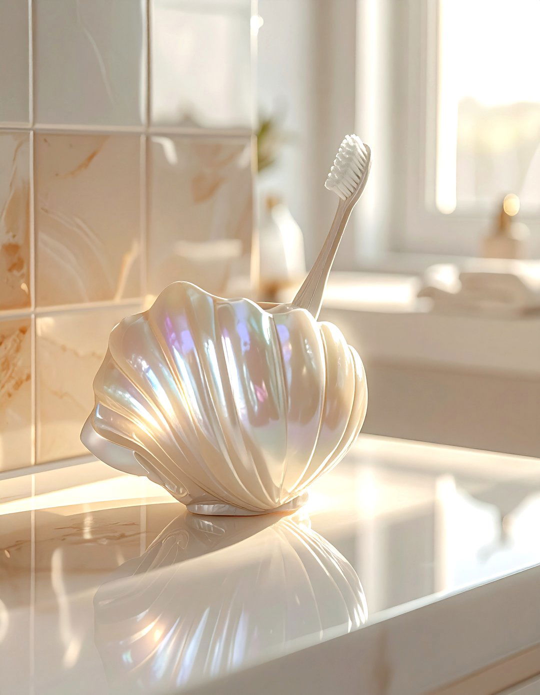 Shell toilet brush holder - 30 toilet brush holder ideas