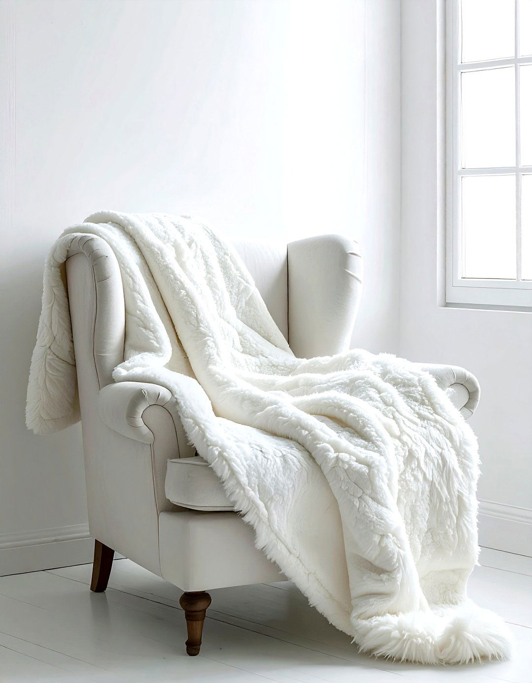 Sherpa Blanket Cozy Corner - 30 blanket styling ideas