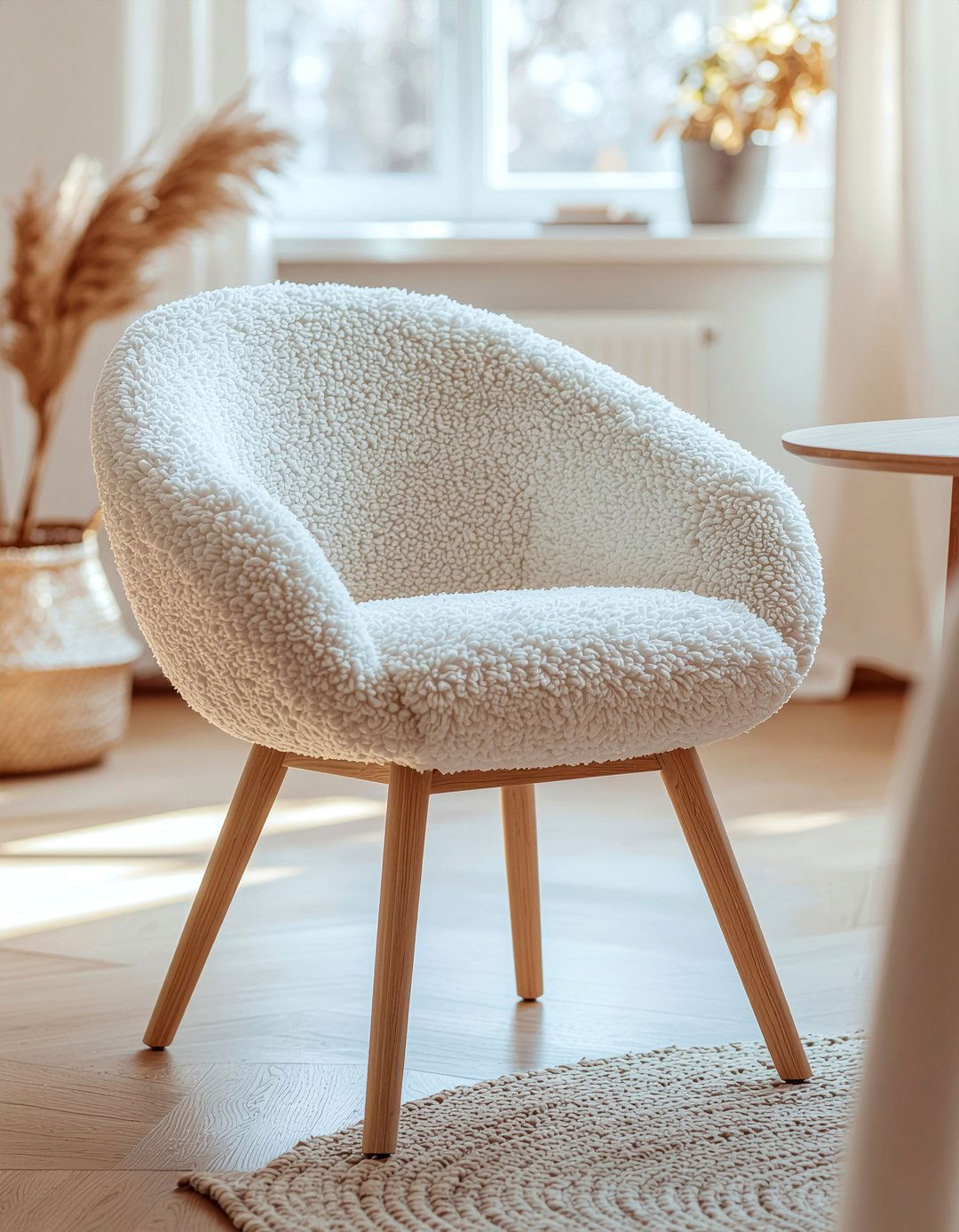 Sherpa Dining Chair - 30 fabric dining chair ideas