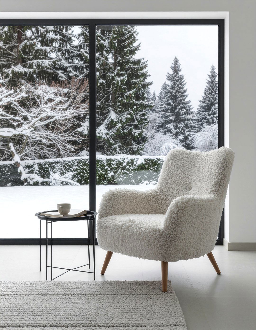 Sherpa chair - 30 living room accent chair ideas