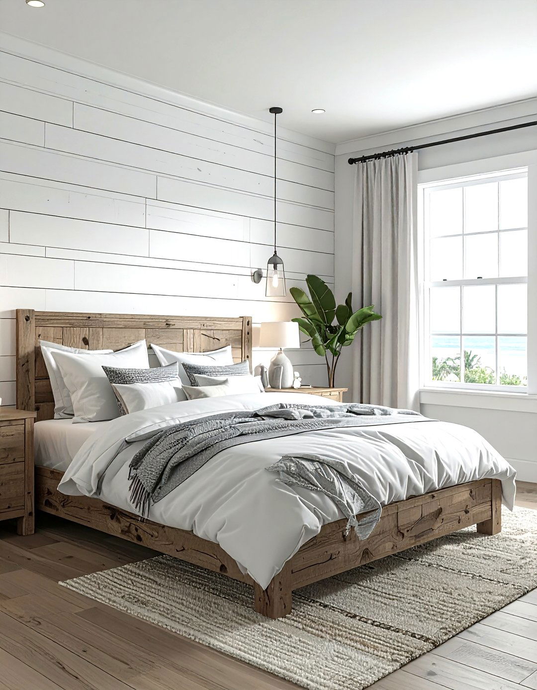 Shiplap Accent Wall - 30 bedroom backsplash ideas