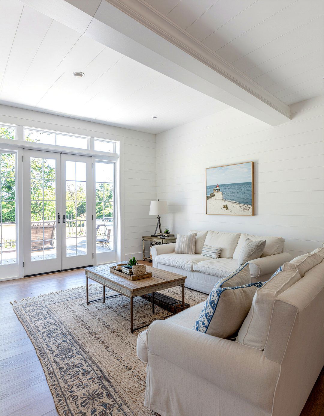 Shiplap Baseboard - 30 living room baseboards ideas