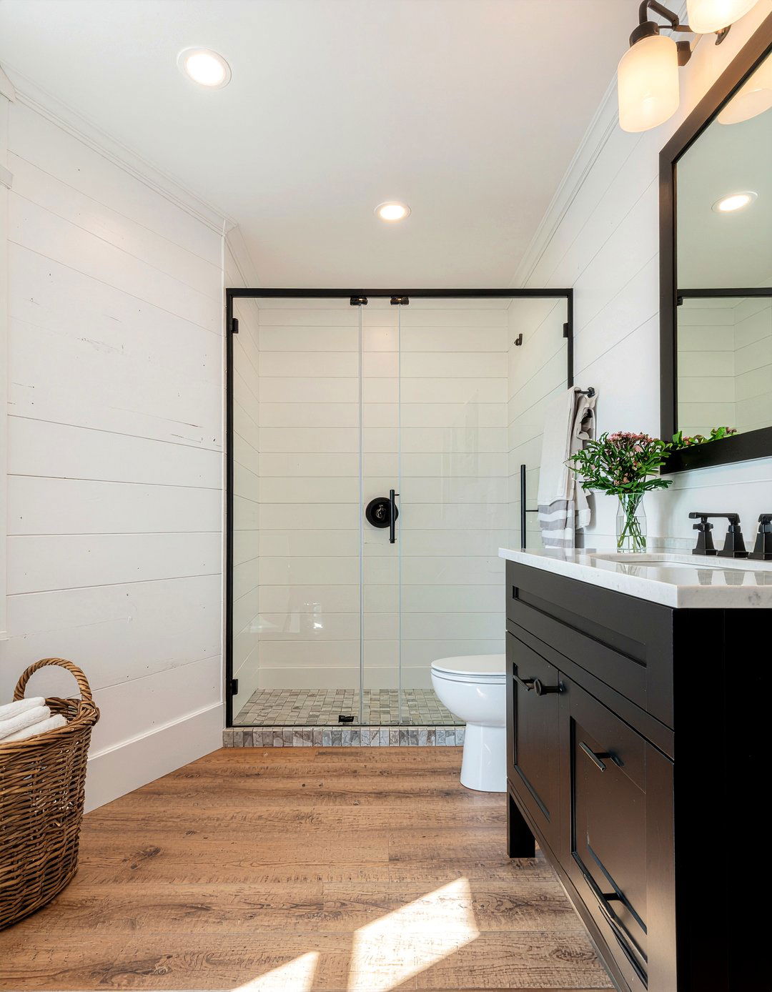 Shiplap Bathroom - 30 bathroom charm ideas