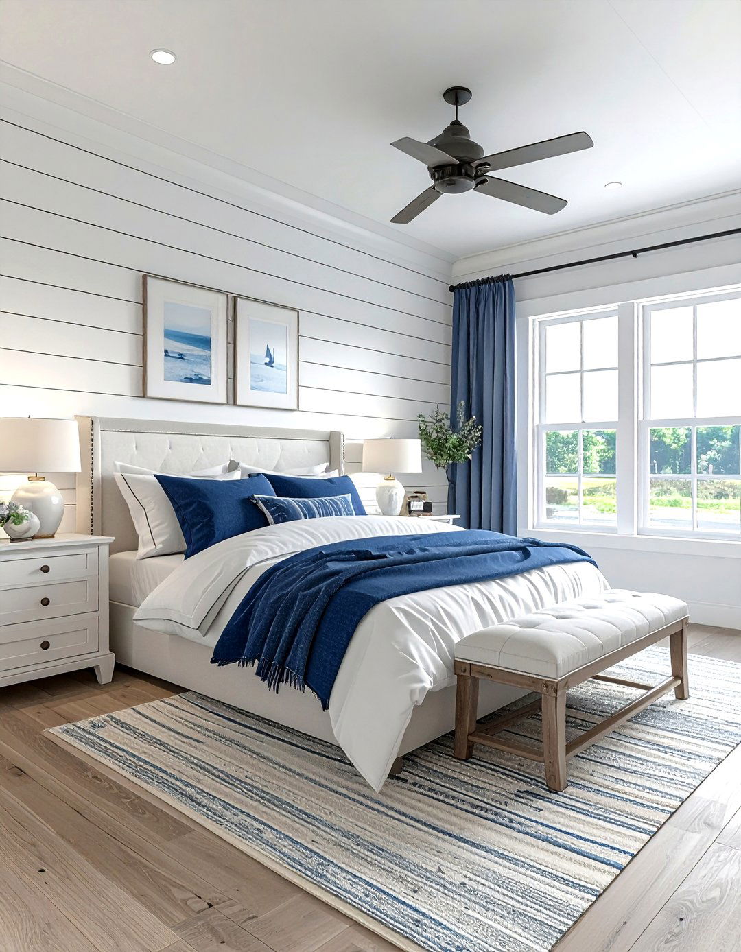 Shiplap Bedroom Walls - 30 old house bedroom ideas