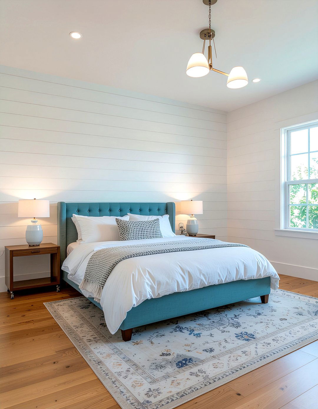Shiplap Bedroom Walls - 30 beach house bedroom ideas