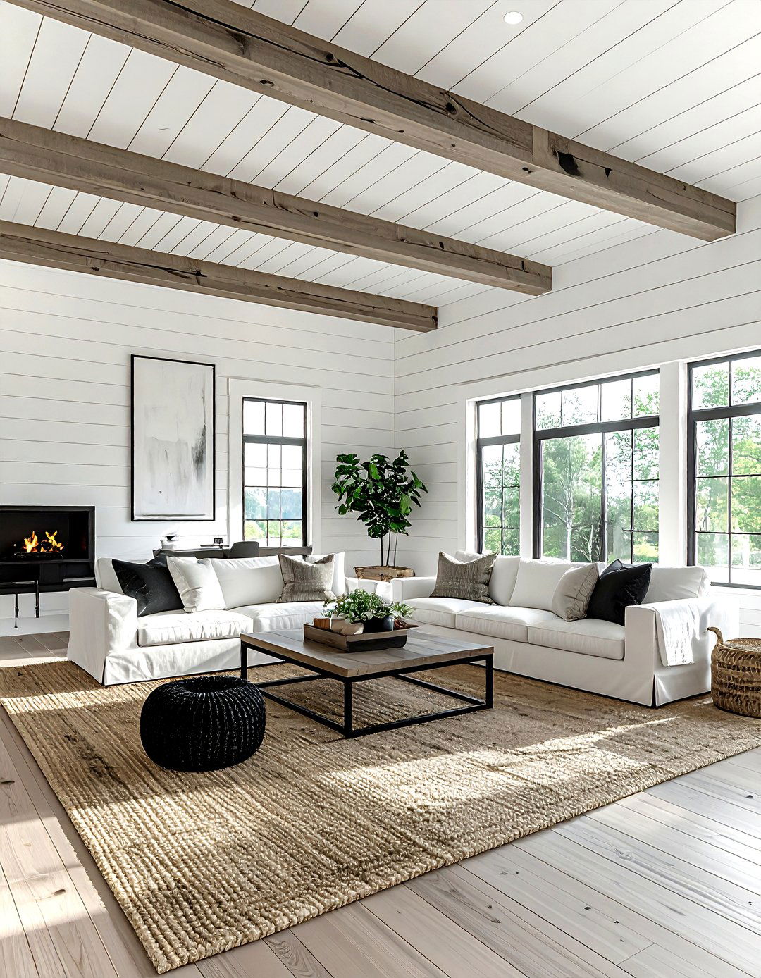 Shiplap Ceiling - 30 living room popcorn ceiling removal