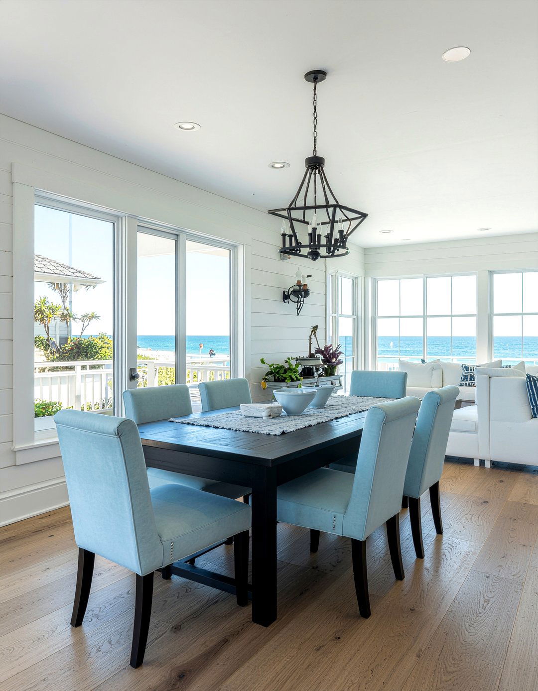 Shiplap Coastal Dining Room - 30 beach dining room ideas