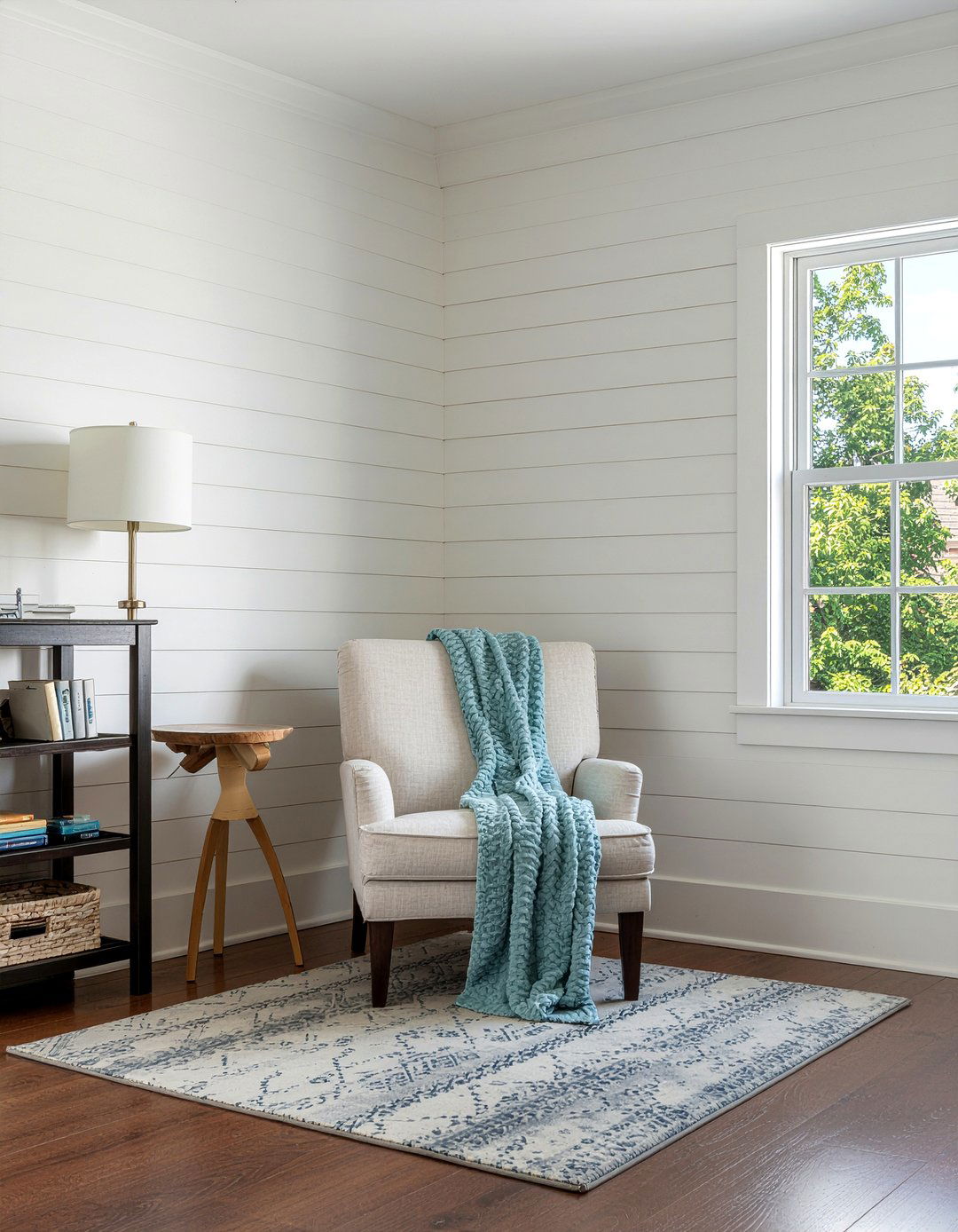 Shiplap Corner Accent Wall - 30 living room shiplap walls