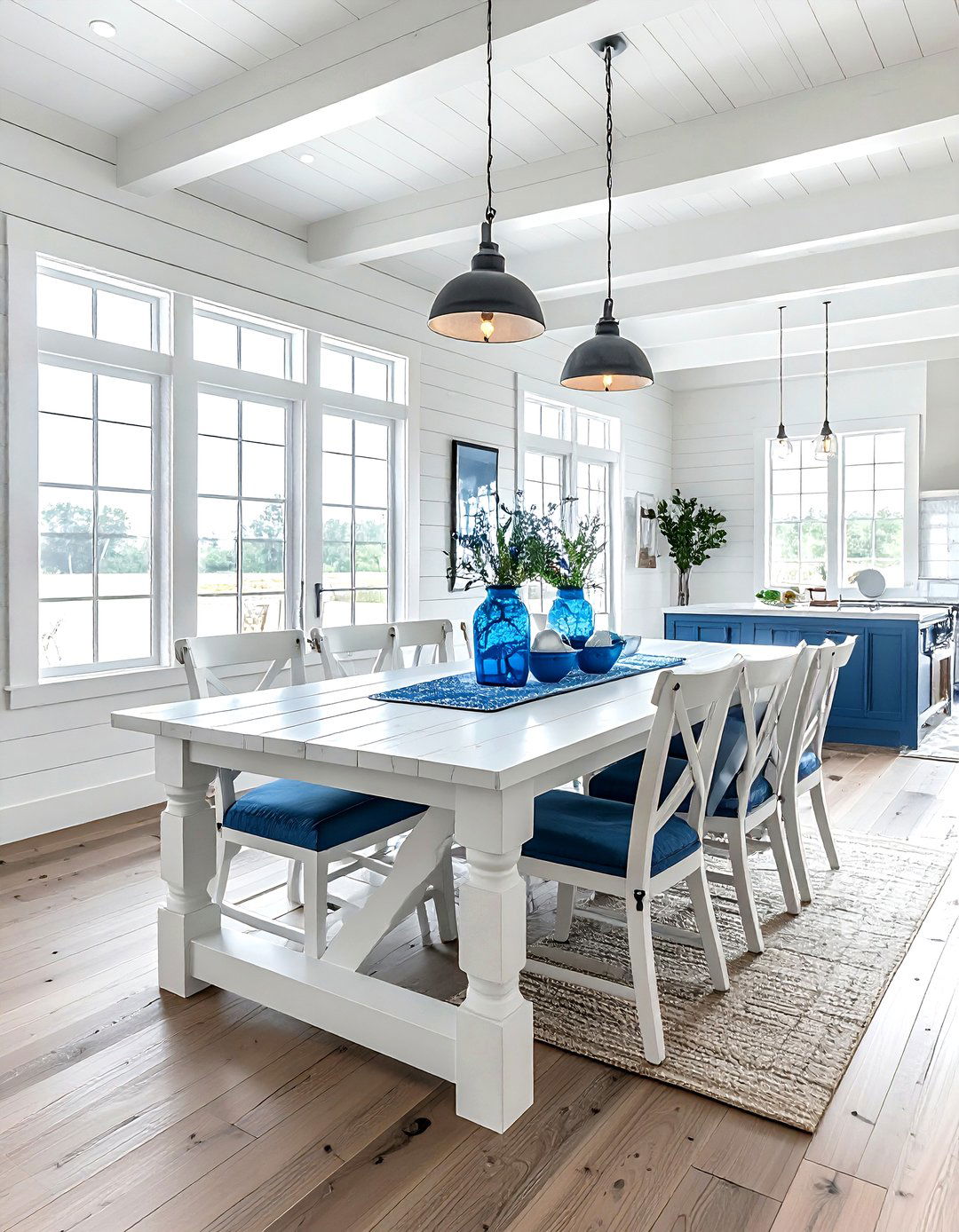Shiplap Dining Room - 30 wood accent dining room ideas