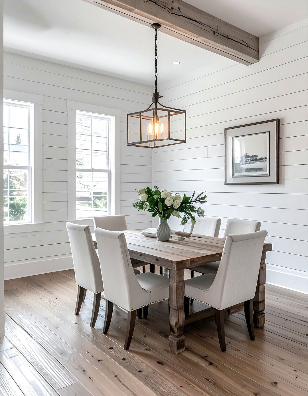 Shiplap Dining Room Walls - 30 reclaimed wood dining room ideas