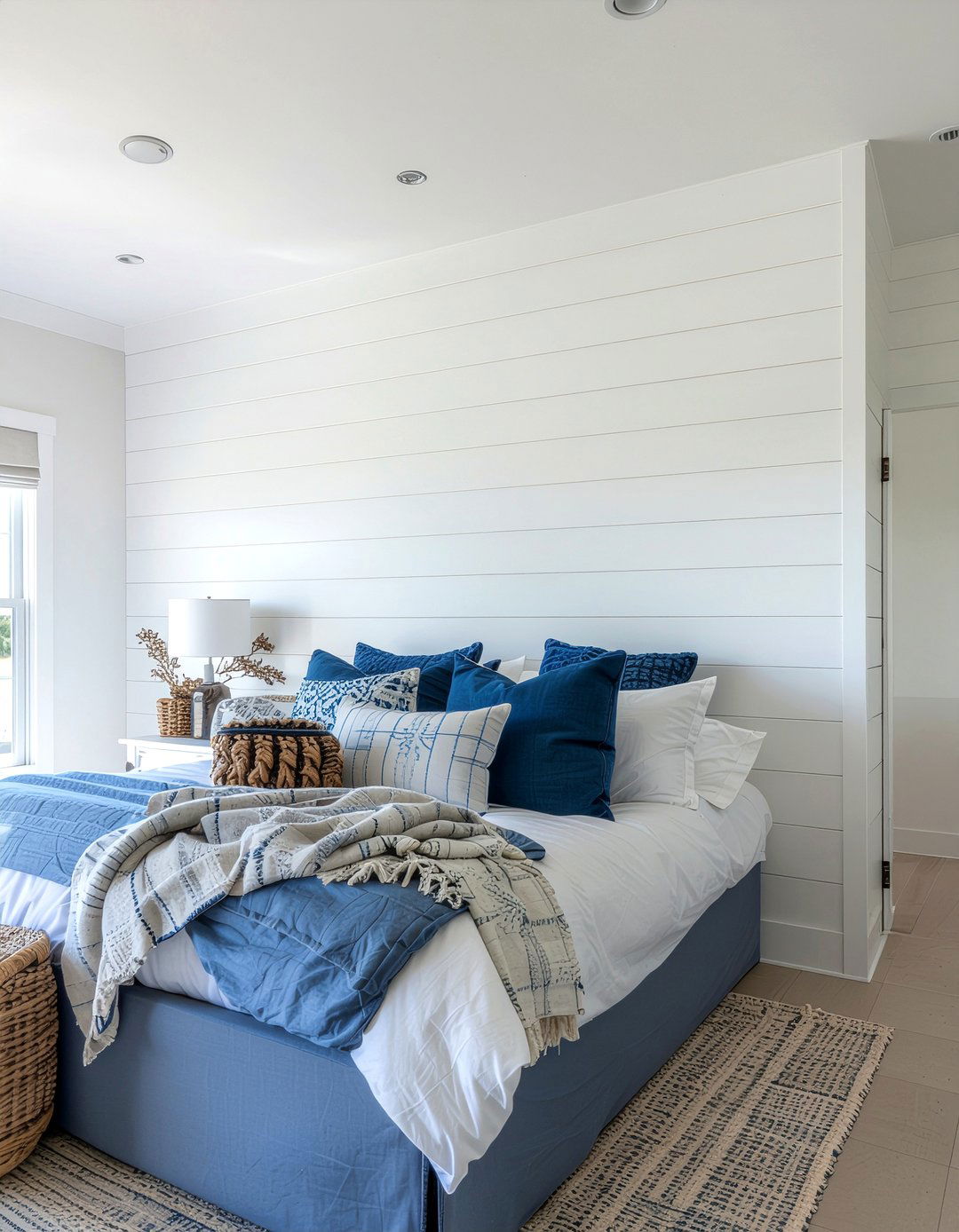 Shiplap Fireplace Wall - 30 bedroom gas fireplace ideas