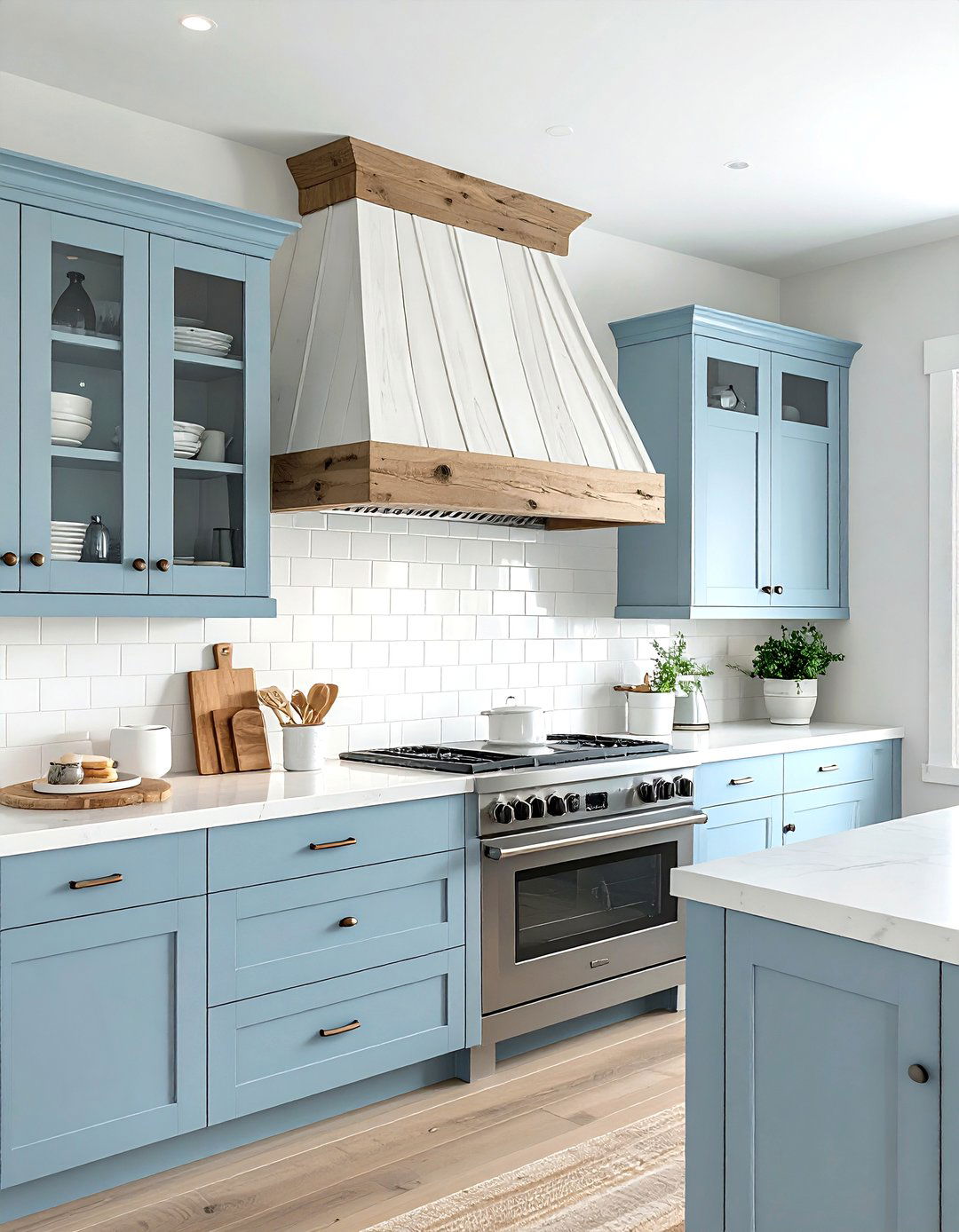 Shiplap Range Hood - 30 vent hood kitchen ideas