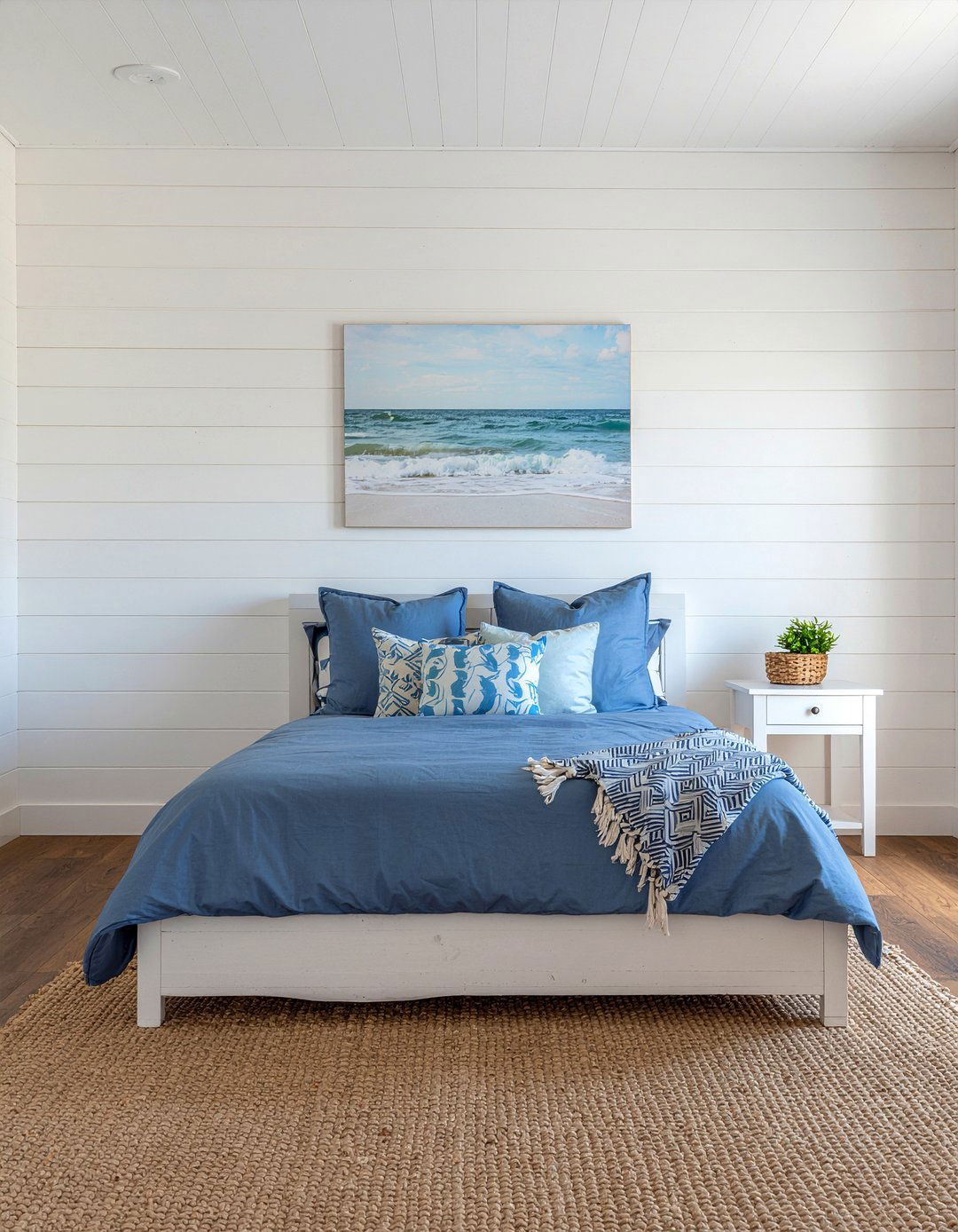 Shiplap Siding - 30 bedroom feature wall ideas