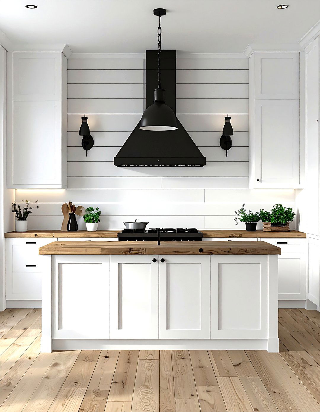 Shiplap Wall - 30 kitchen texture ideas