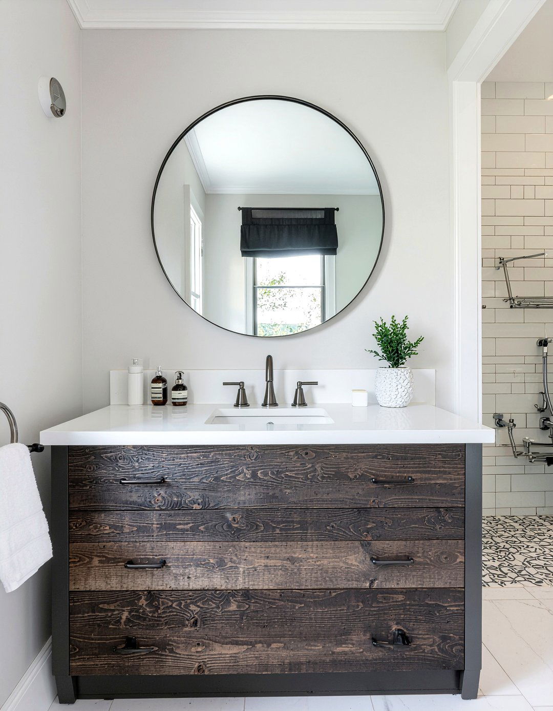 Shiplap bathroom vanity - 30 rustic bathroom vanity ideas