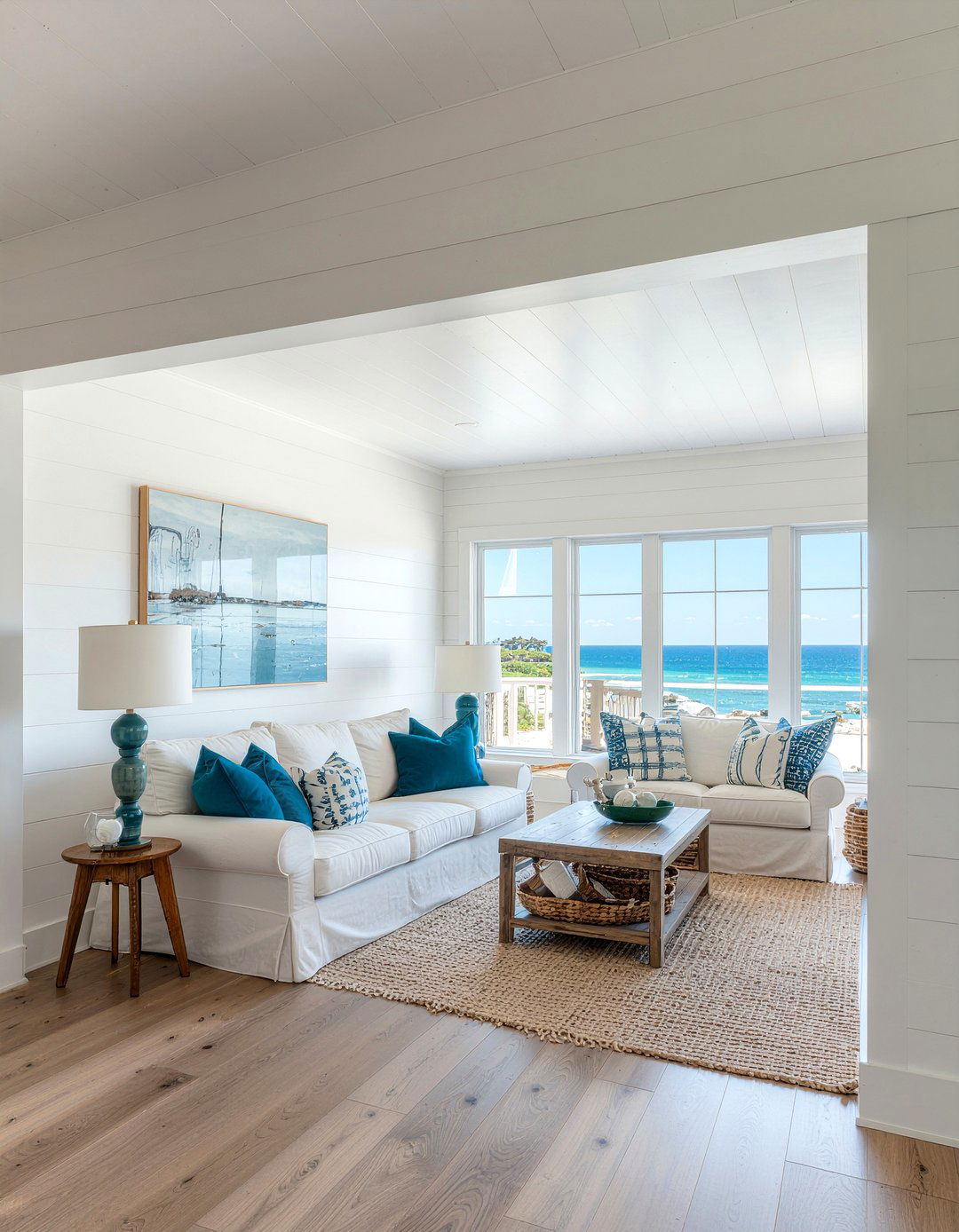 Shiplap ceiling - 30 living room ceiling update ideas
