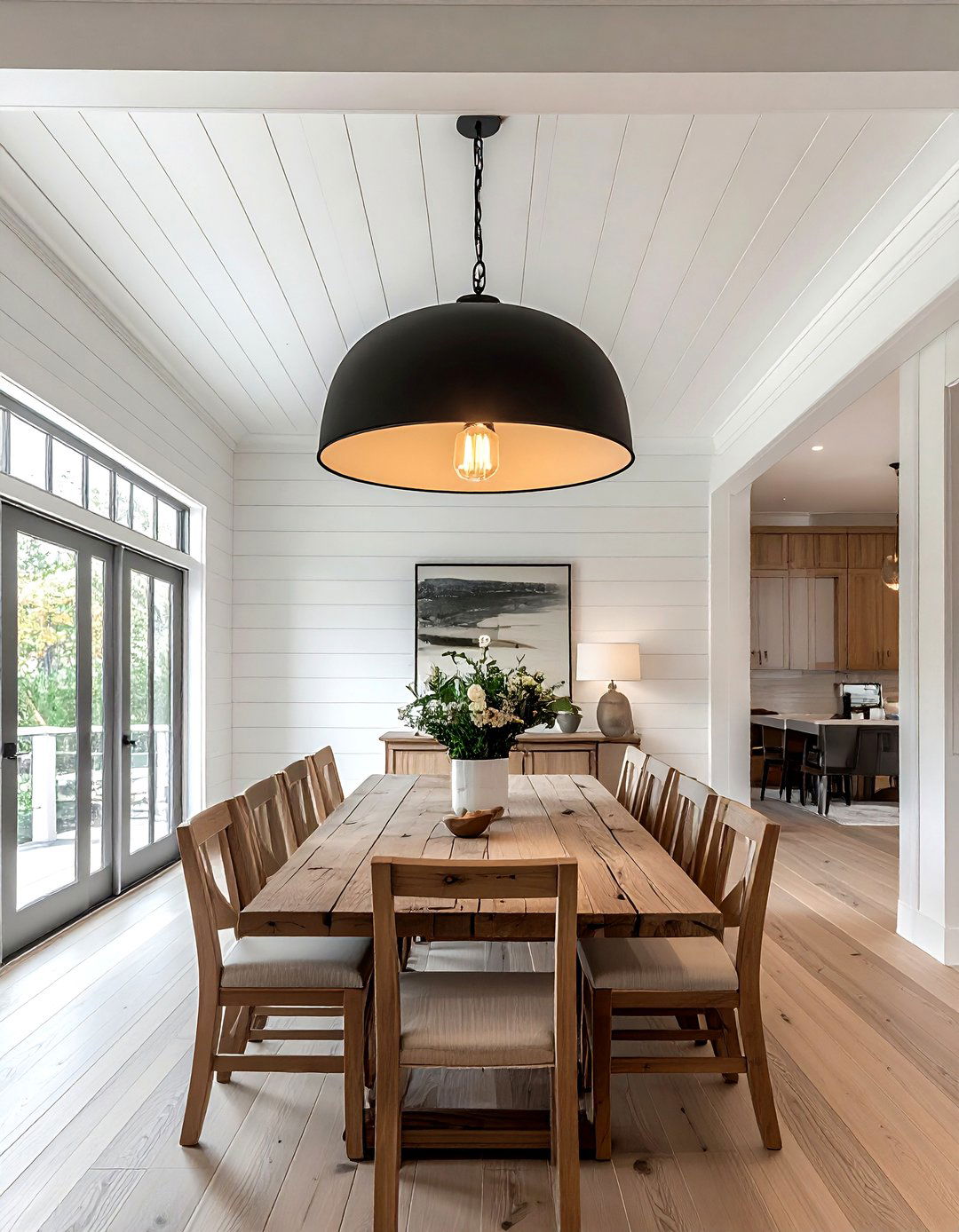 Shiplap ceiling dining room - 30 shiplap wall ideas