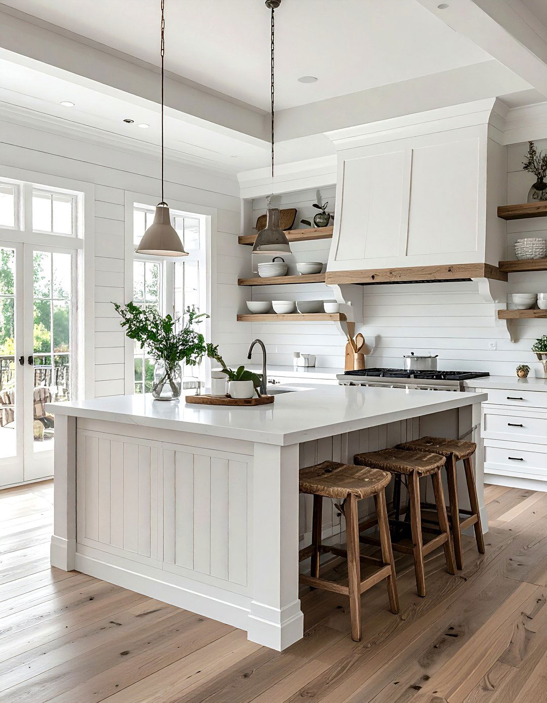 Shiplap coastal kitchen - 30 coastal kitchen ideas