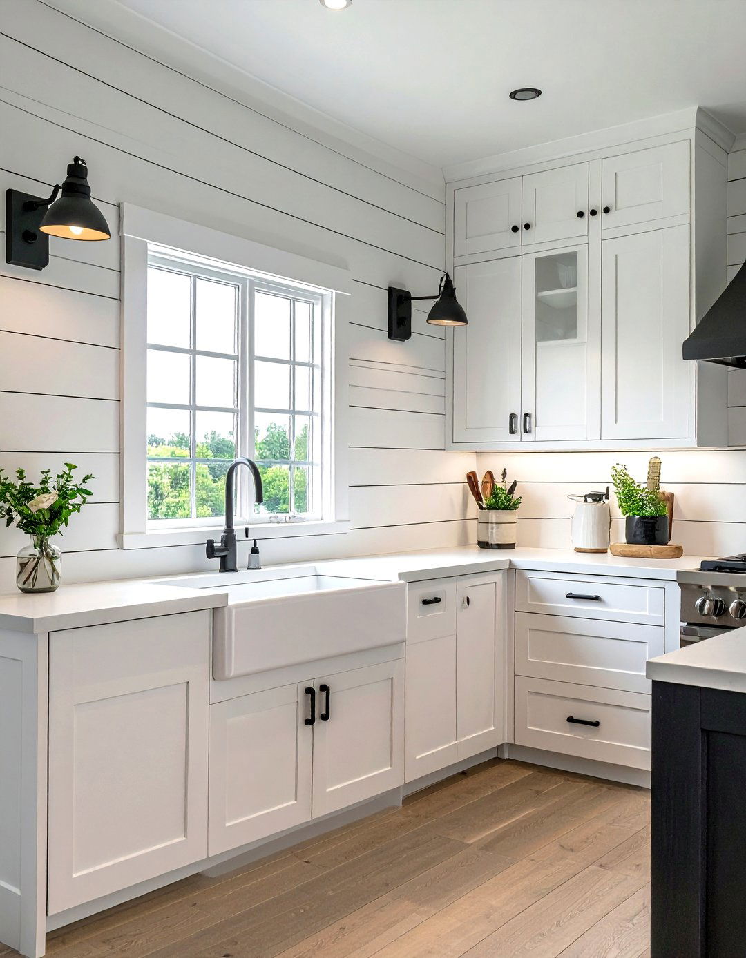 Shiplap kitchen walls - 30 textured kitchen ideas