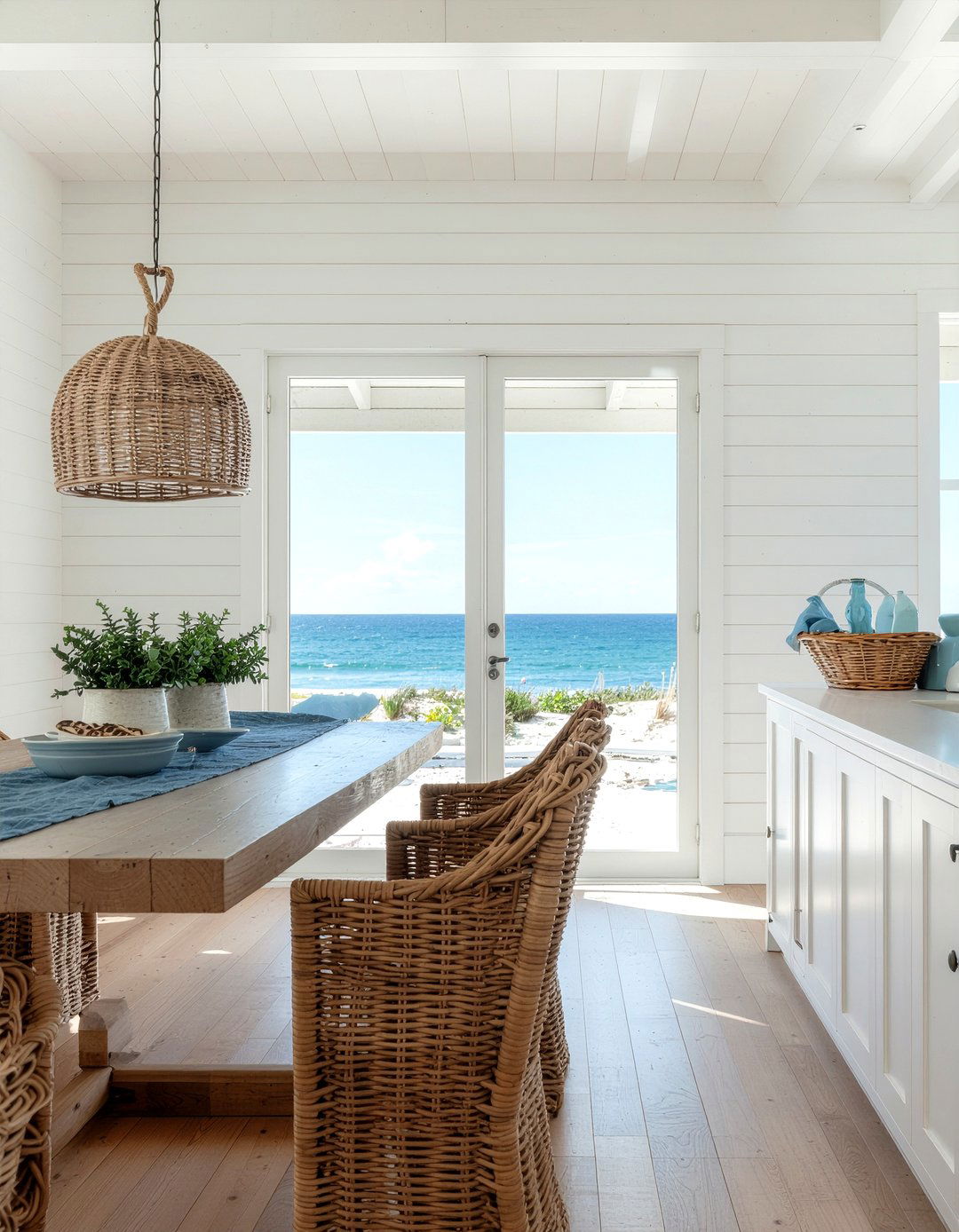 Shiplap style window cornice - 30 dining room cornice ideas