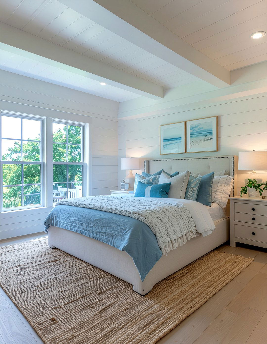Shiplap tray ceiling - 30 bedroom tray ceiling ideas