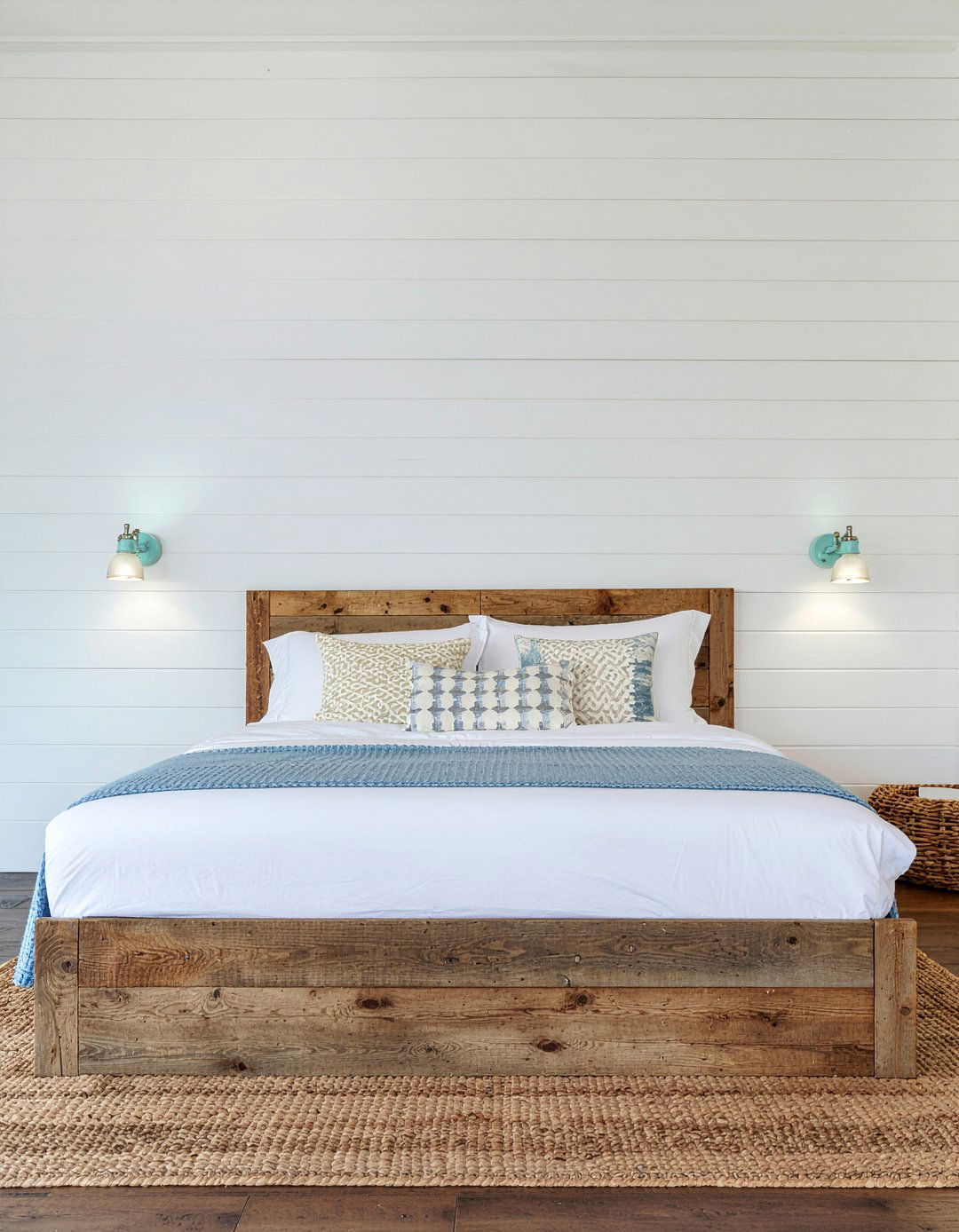 Shiplap wall - 30 nautical bedroom ideas