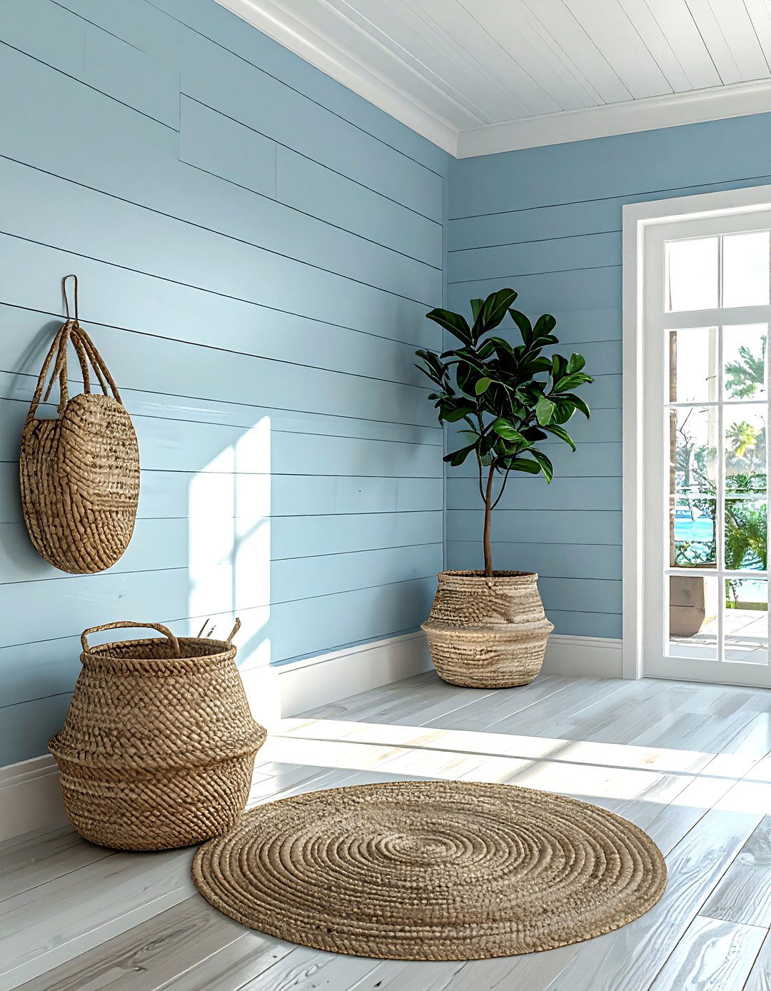 Shiplap wall - 30 hallway wall decor ideas