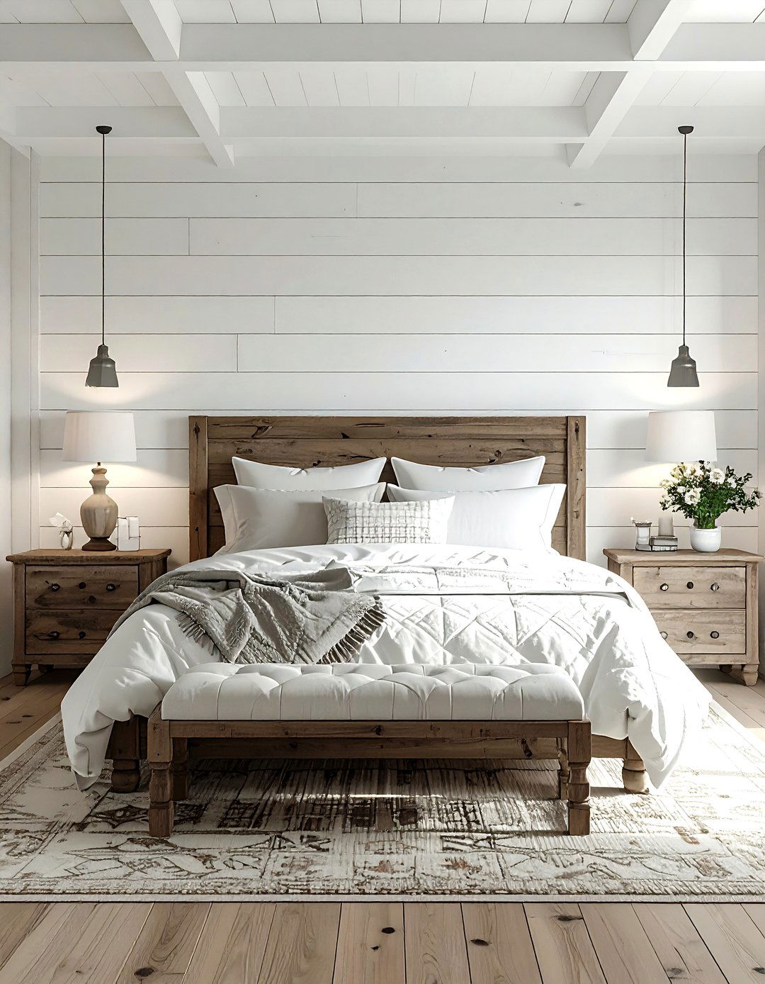 Shiplap wallpaper - 30 textured wallpaper ideas