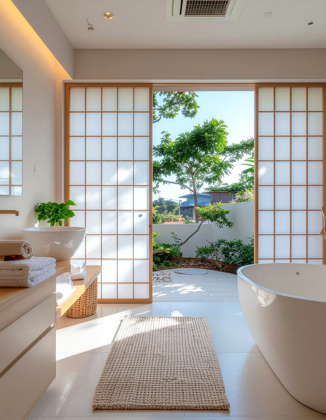 Shoji Bathroom Door - 30 bathroom door ideas