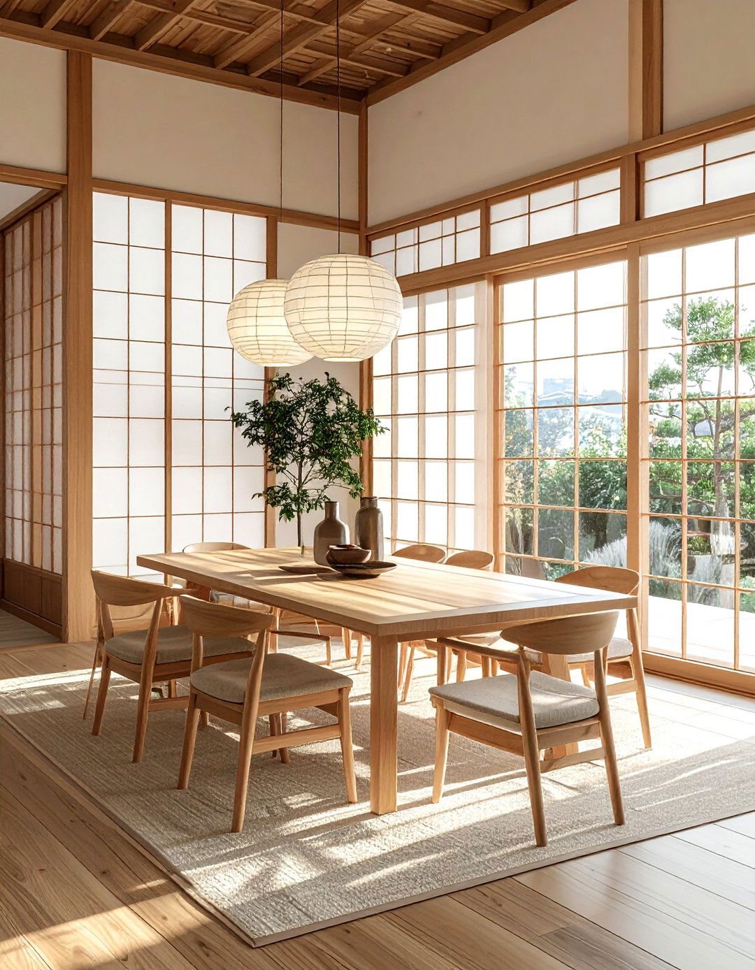 Shoji Screen Dining - 30 Asian dining room ideas