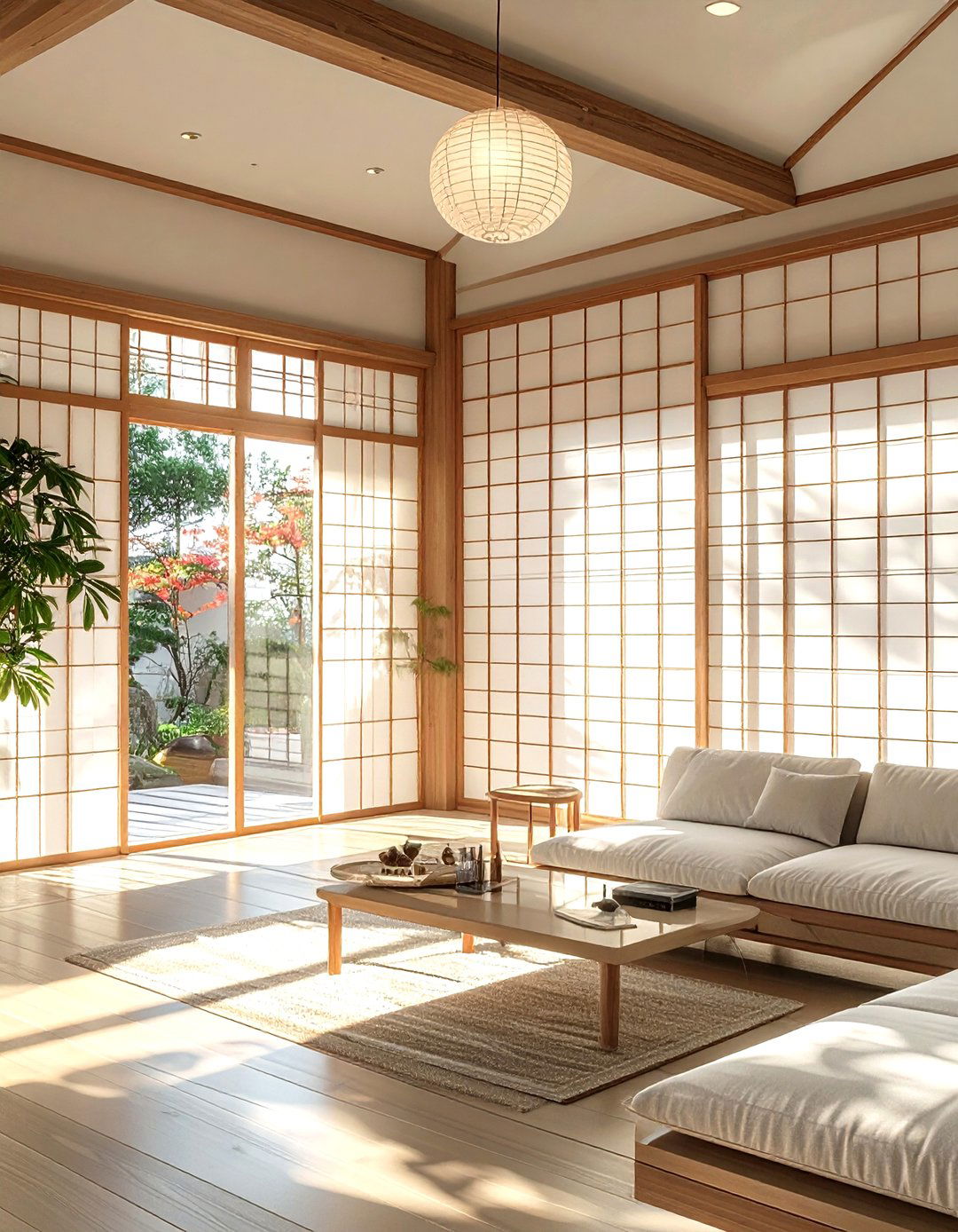 Shoji Screen Living Room - 30 zen living room ideas