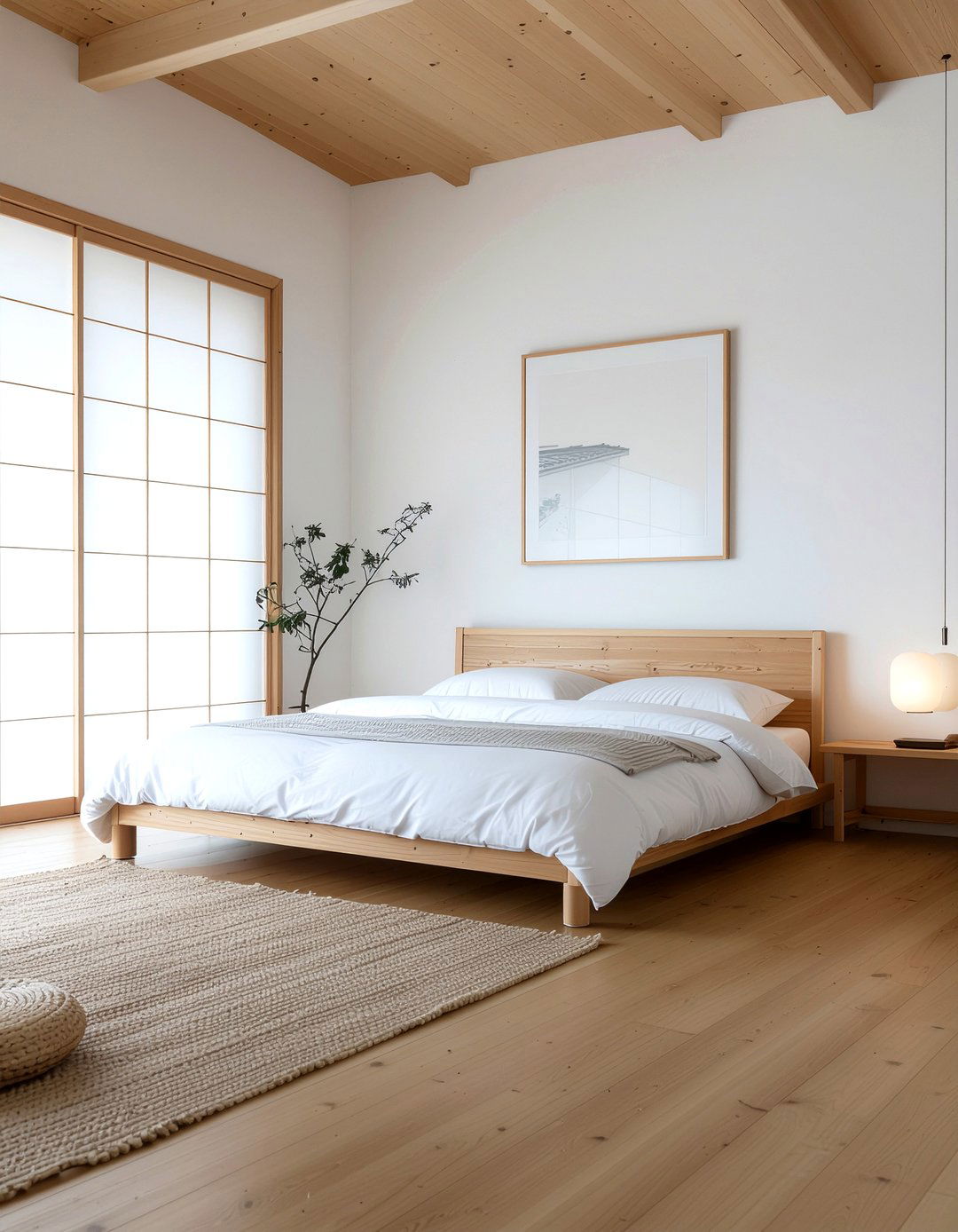 Shoji Screen Room Divider - 30 zen bedroom ideas