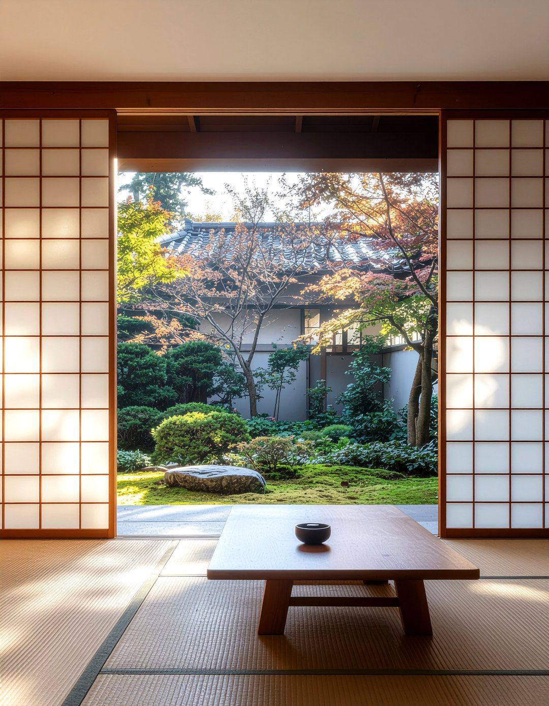 Shoji Screen Room Divider - 30 Japanese living room ideas